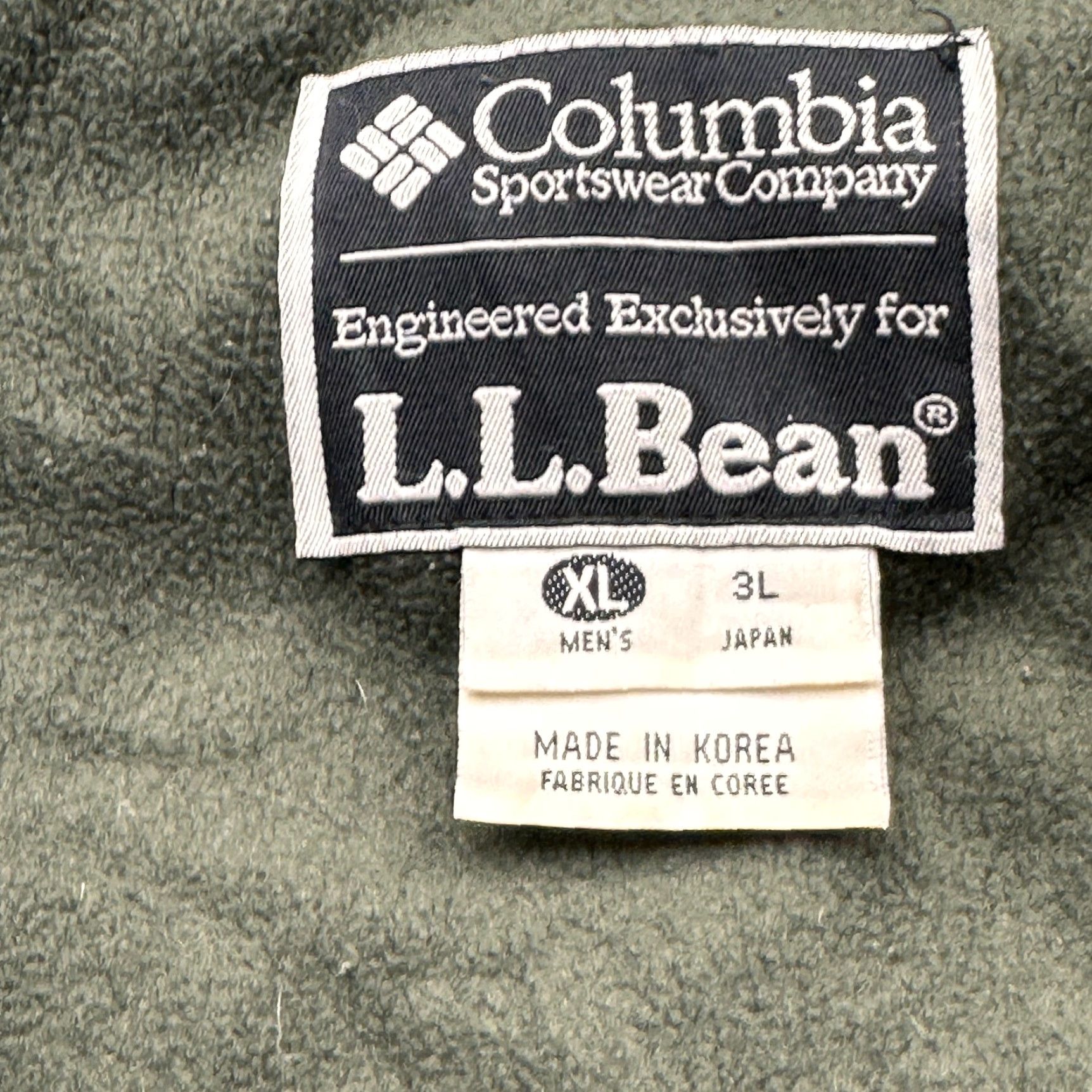 Vintage VINTAGE LL Bean Columbia Jacket Mens XL Nylon Full Zip Green Blue Lined Fleece Pockets Moderate Wear Size US XL / EU 56 / 4 - 2 Thumbnail