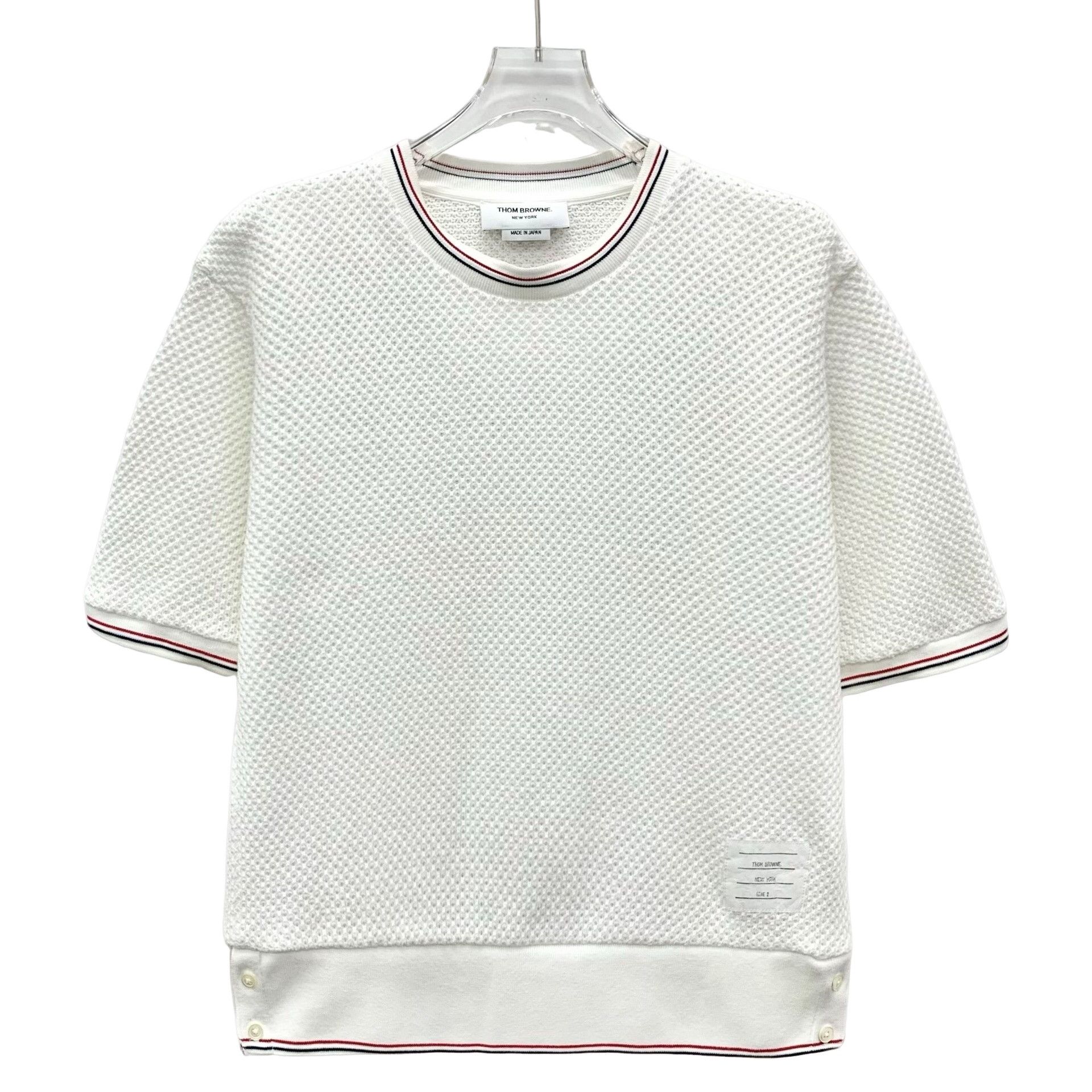 Thom Browne Thom Browne Striped Trim Cotton T-Shirt Size 2 Size US M / EU 48-50 / 2 - 1 Thumbnail