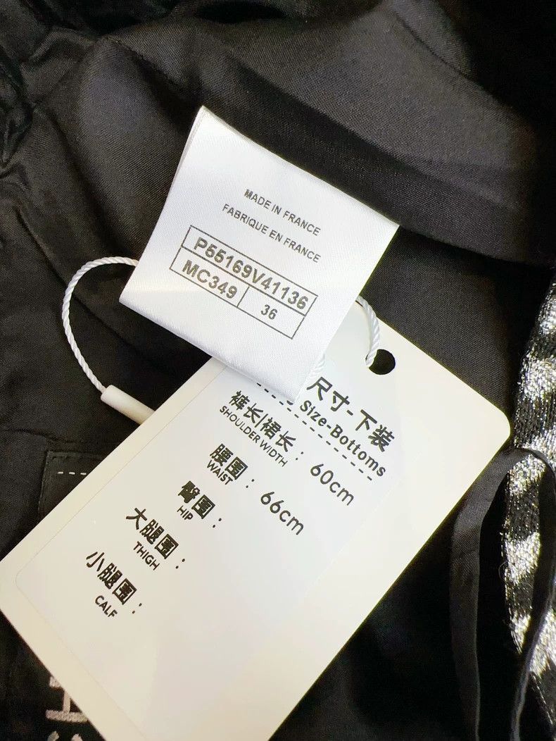Chanel Chanel Silver Black Wave Pattern Skirt Size 35" - 7 Thumbnail