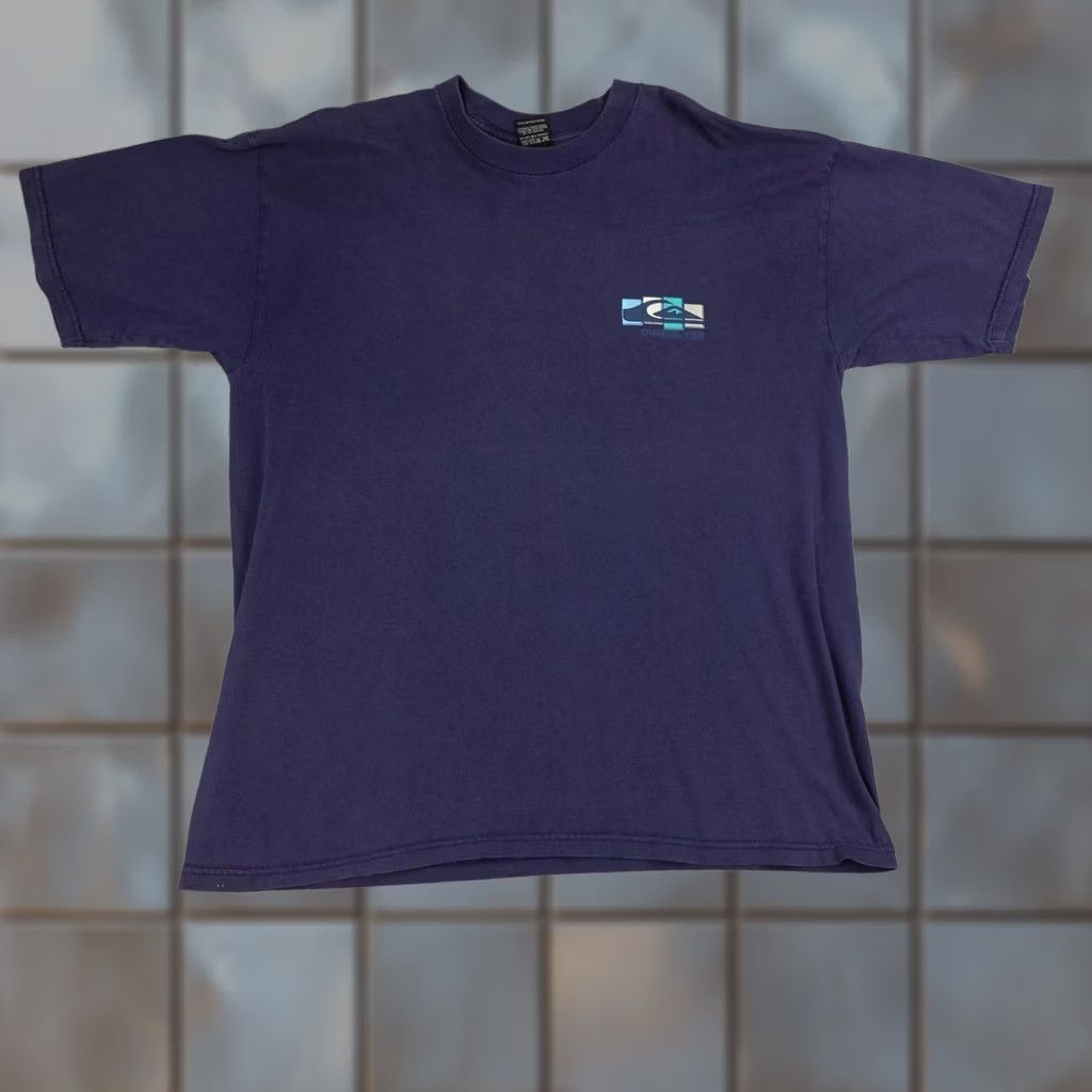 Quiksilver VINTAGE Quiksilver Shirt Mens XL Blue Surf Logo Graphic Tee 90s Made In USA Size US XL / EU 56 / 4 - 1 Thumbnail