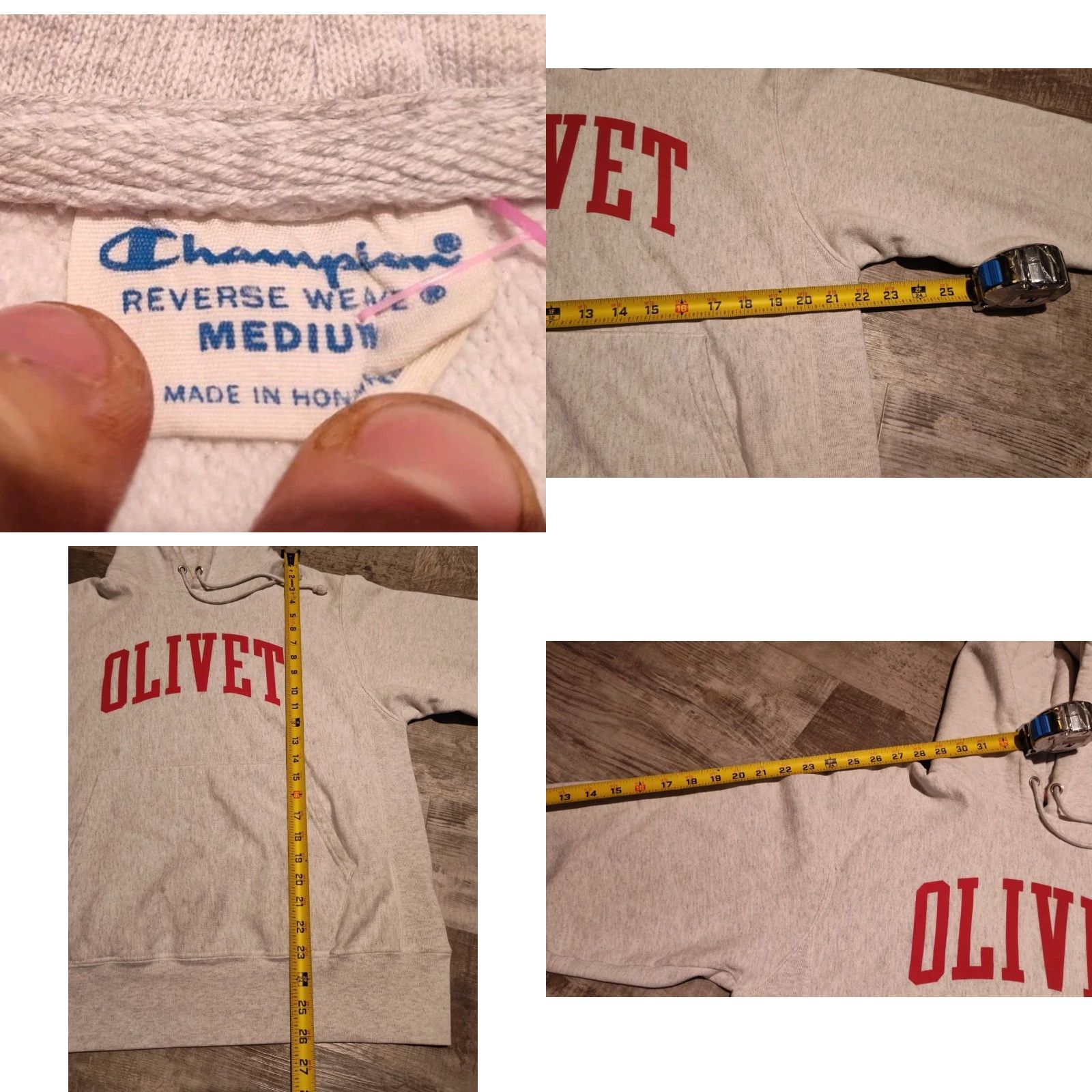 Champion VINTAGE Champion Reverse Weave Hoodie Men Size M Gray College Retro Warm Pullover Size US M / EU 48-50 / 2 - 8 Thumbnail