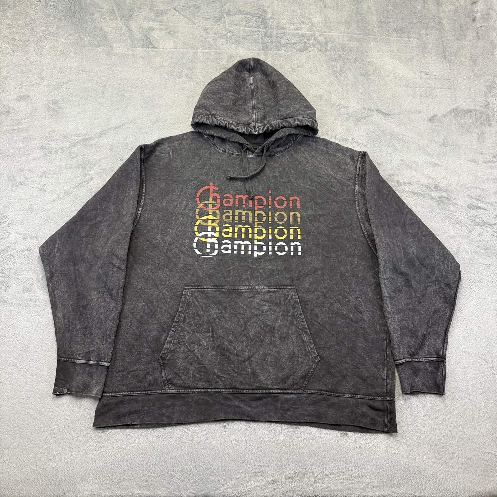 Champion Champion Men's Vintage Acid Wash Pullover Hoodie Size ONE SIZE - 1 Thumbnail