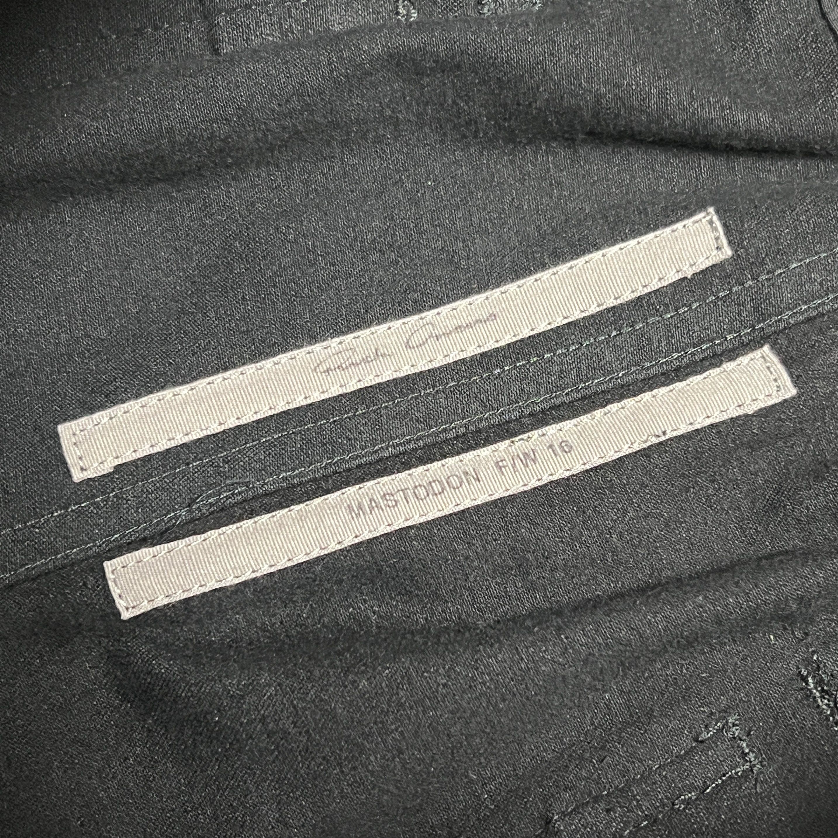 Rick Owens Rick Owens FW16 "MASTODON" Cargo Jogger Pants Black Size US 36 / EU 52 - 7 Thumbnail