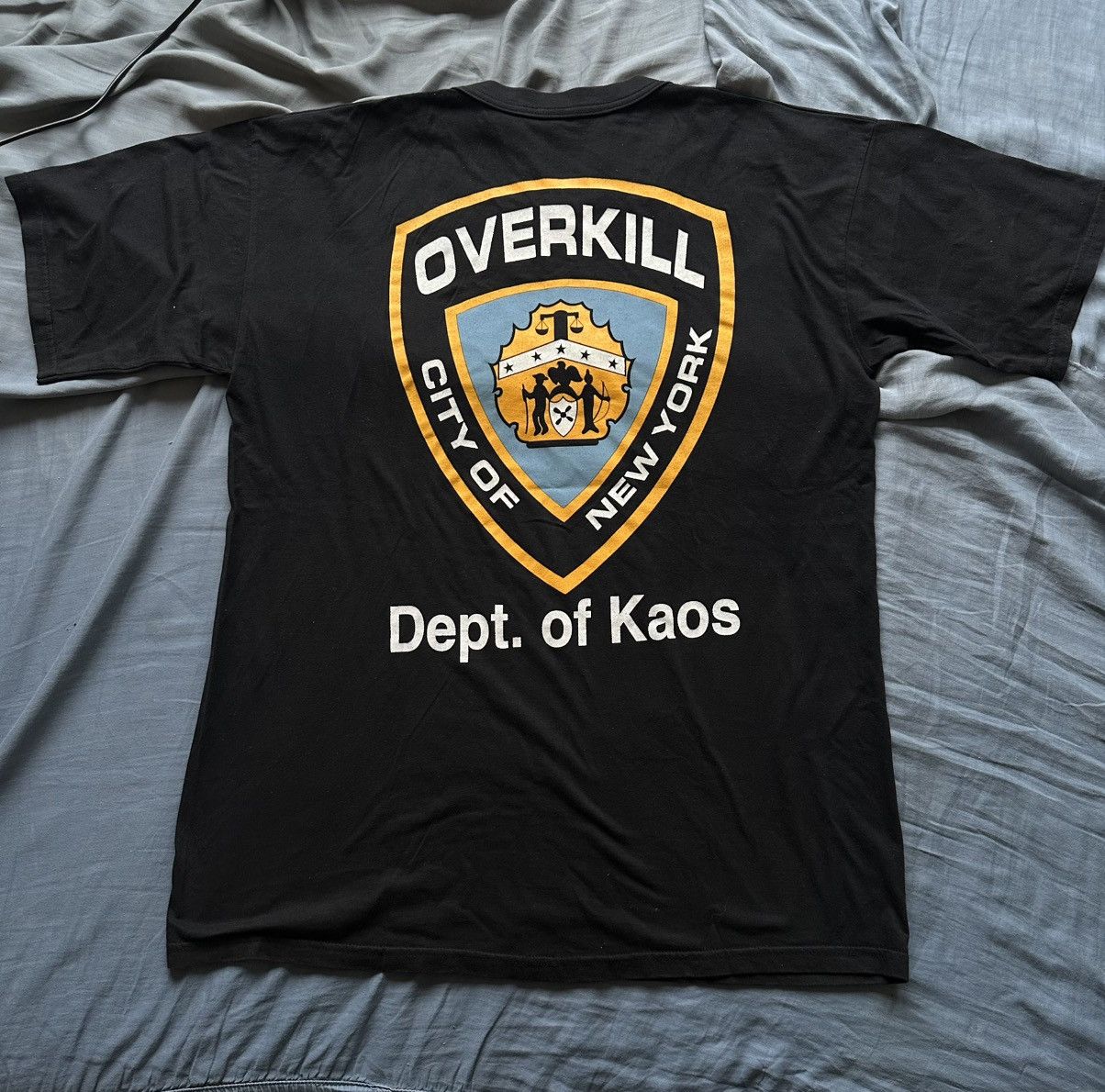 Band Tees Overkill dept. Of chaos vintage rare 1994 t-shirt Size US XL / EU 56 / 4 - 2 Thumbnail
