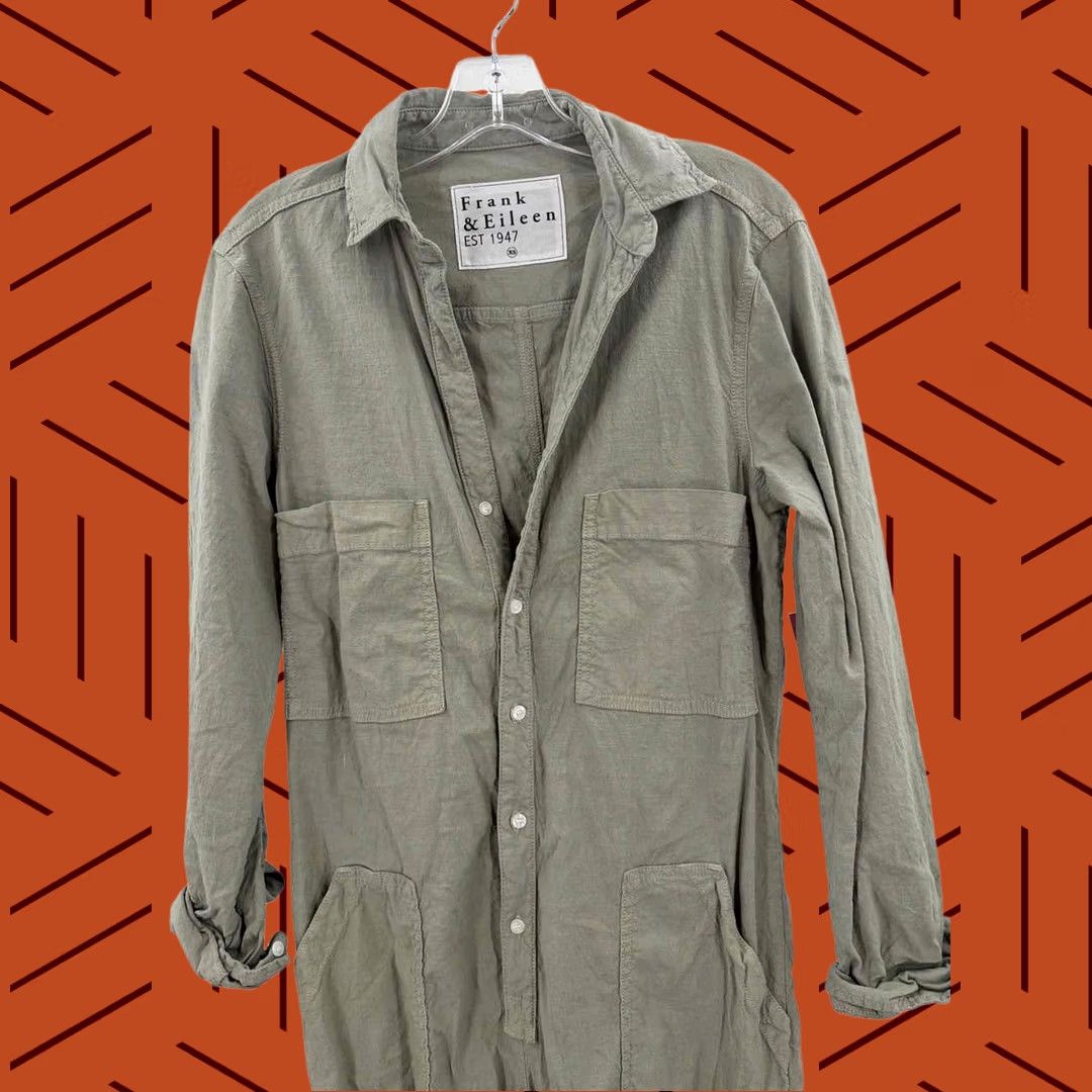 Frank & Eileen Frank & Eileen Jumpsuit XS Green Long Sleeve Pre-Owned Size XS / US 0-2 / IT 36-38 - 1 Thumbnail
