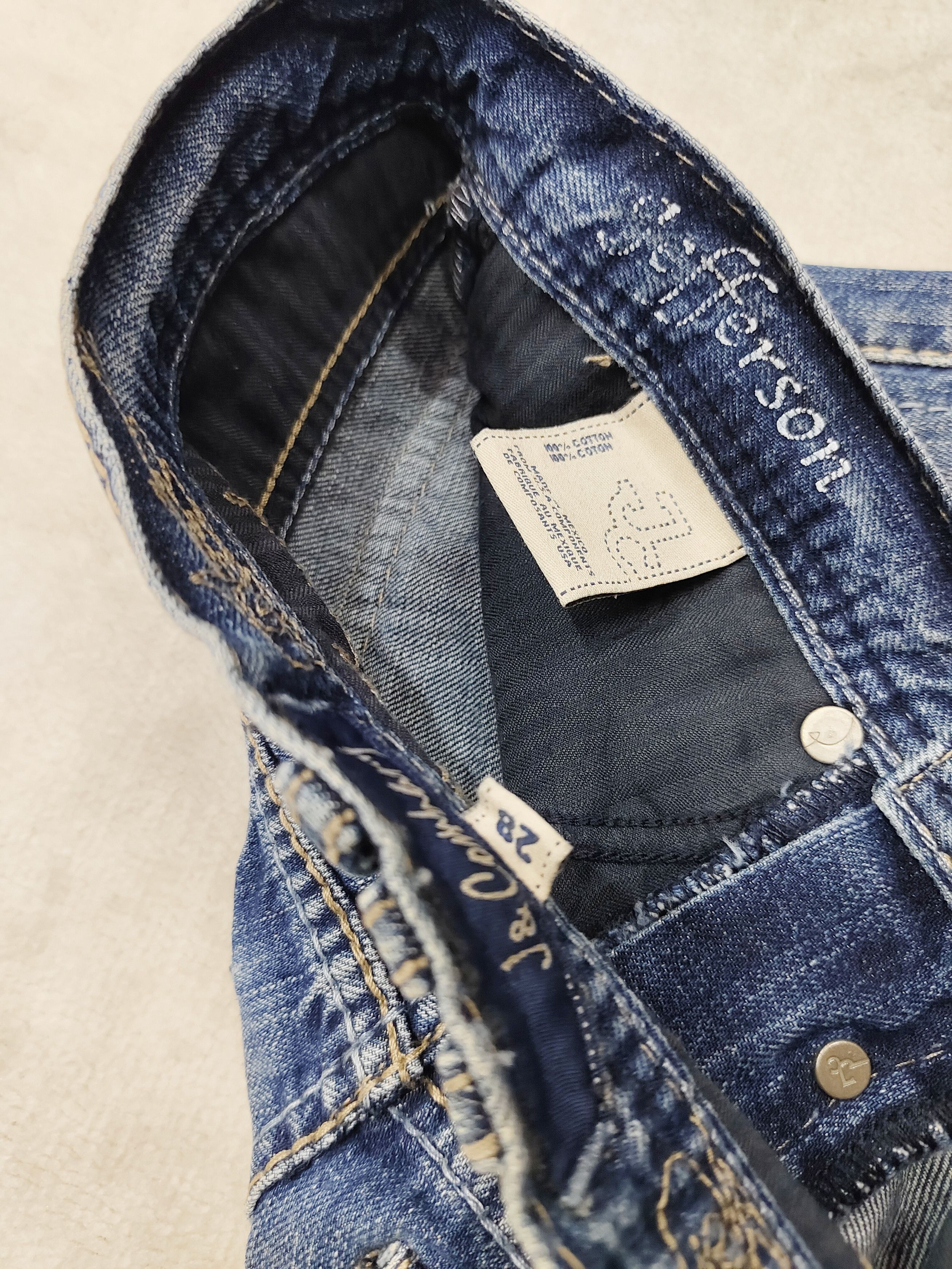 Seditionaries 00s Jefferson & Company❤️‍🔥Wash Distressed Y2K Flare Jeans Size 29" - 6 Thumbnail