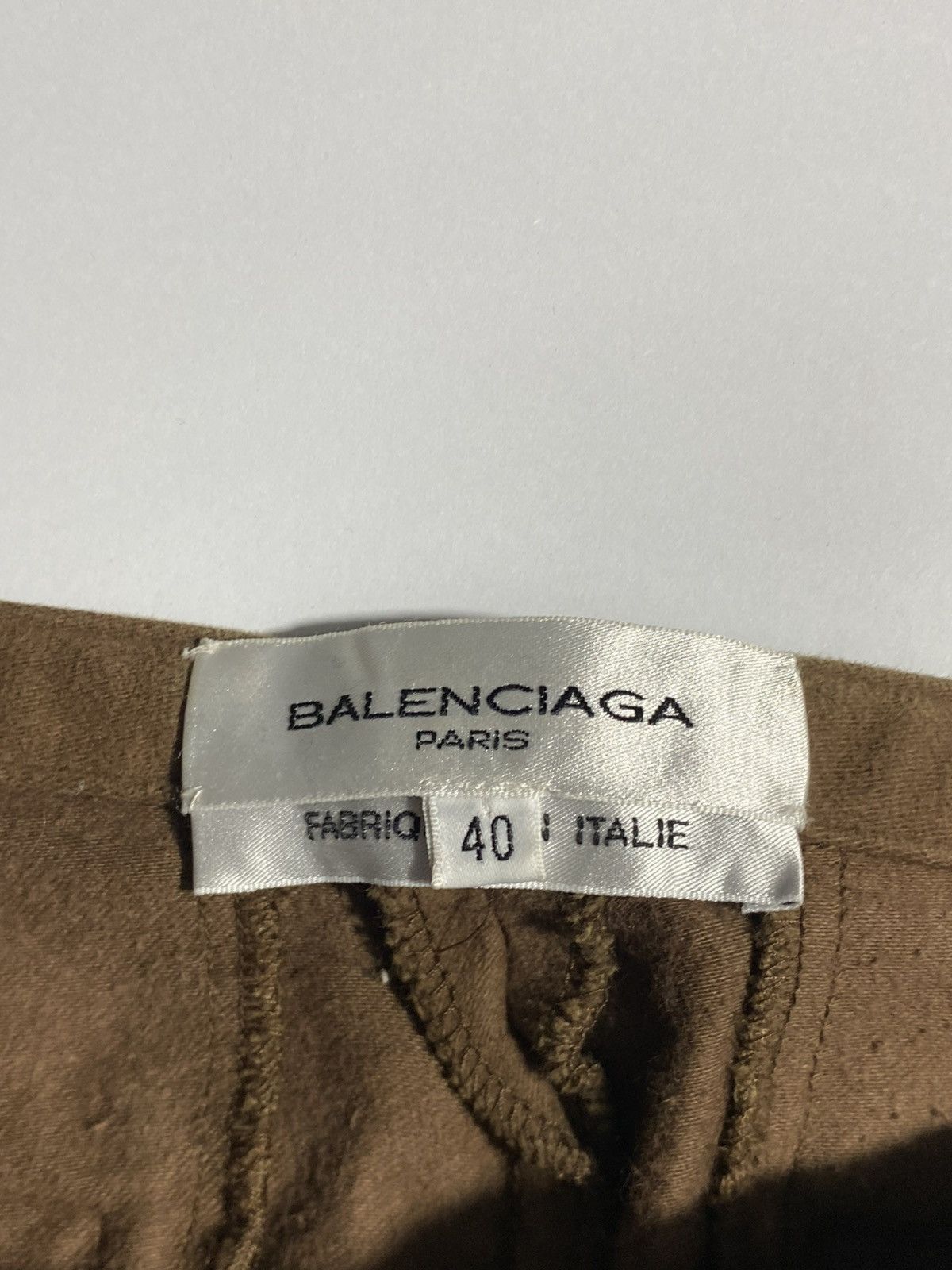 Balenciaga VINTAGE BALENCIAGA BRUSHED COTTON LOW RISE WIDE LEG TROUSER Size 32" / US 10 / IT 46 - 8 Thumbnail