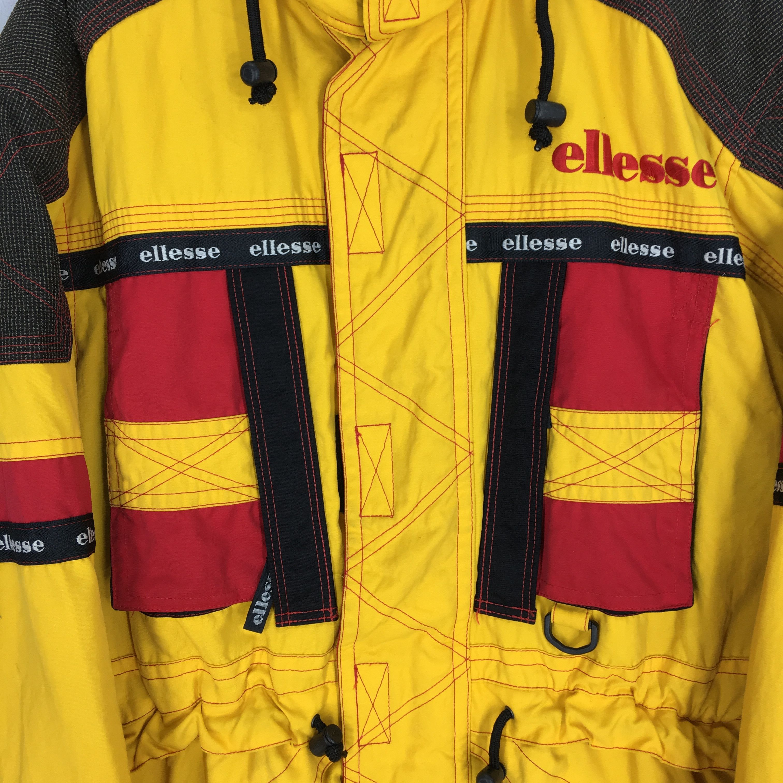 Ellesse × Vintage Vintage 90s Ellesse Ski Wear Vertical Dive Bomber Jacket Size US L / EU 52-54 / 3 - 6 Thumbnail