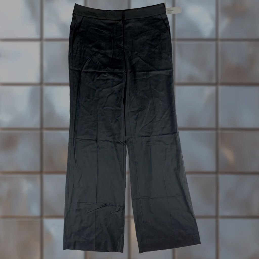 Vintage Classiques Entier Dress Pants Womens 6 Black Bootcut Flat Front 30x34 NWT Regular Dress Pants Women Womens Size 28" / US 6 / IT 42 - 1 Thumbnail