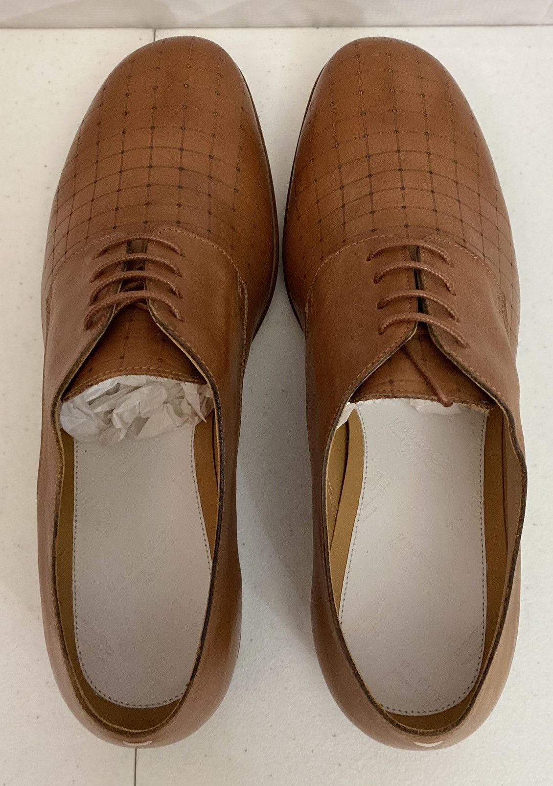 Maison Margiela Maison Margiela 22 🇮🇹 Brown veg tan laser matrix derby 8 New Size US 8 / EU 41 - 7 Thumbnail