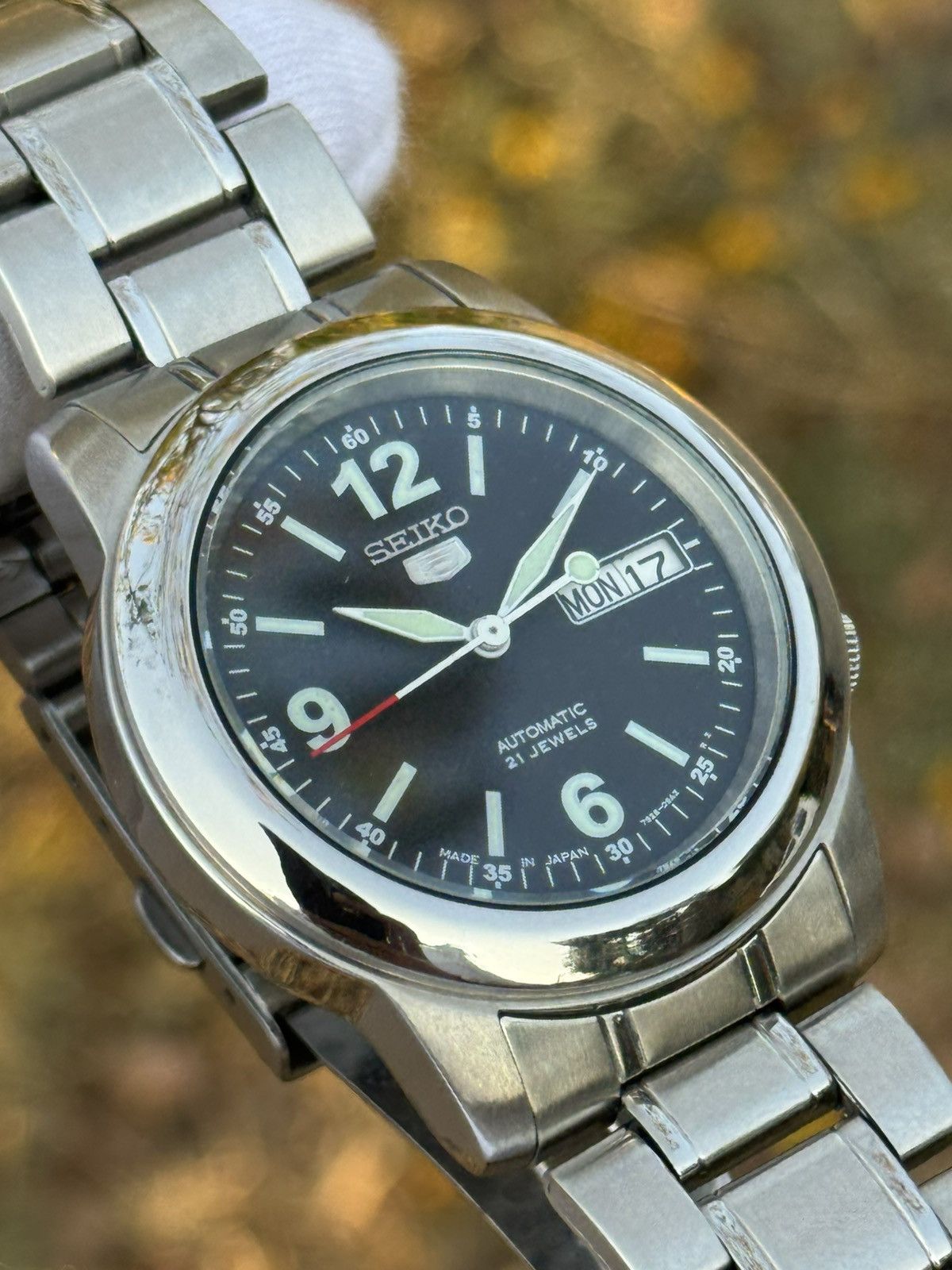 Seiko Vintage jumbo Seiko 5 Automatic 7s26 ,japan Made wrist Watch Size 36 - 9 Thumbnail
