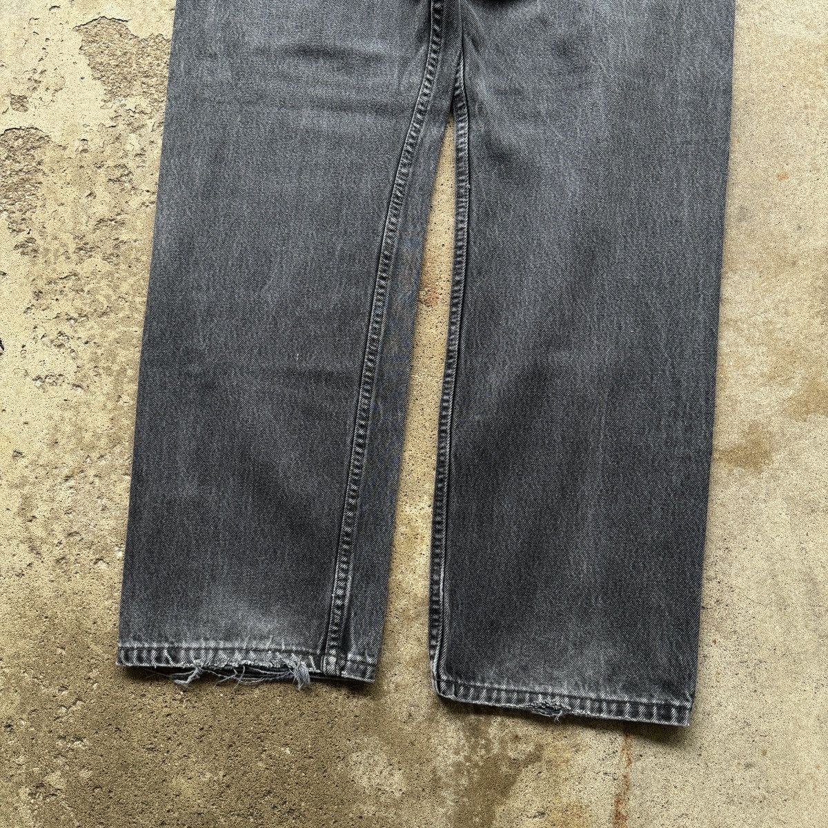 Levi's Levi's 501 Faded Black Thrashed Denim Jeans ERD Grunge Size US 36 / EU 52 - 11 Thumbnail