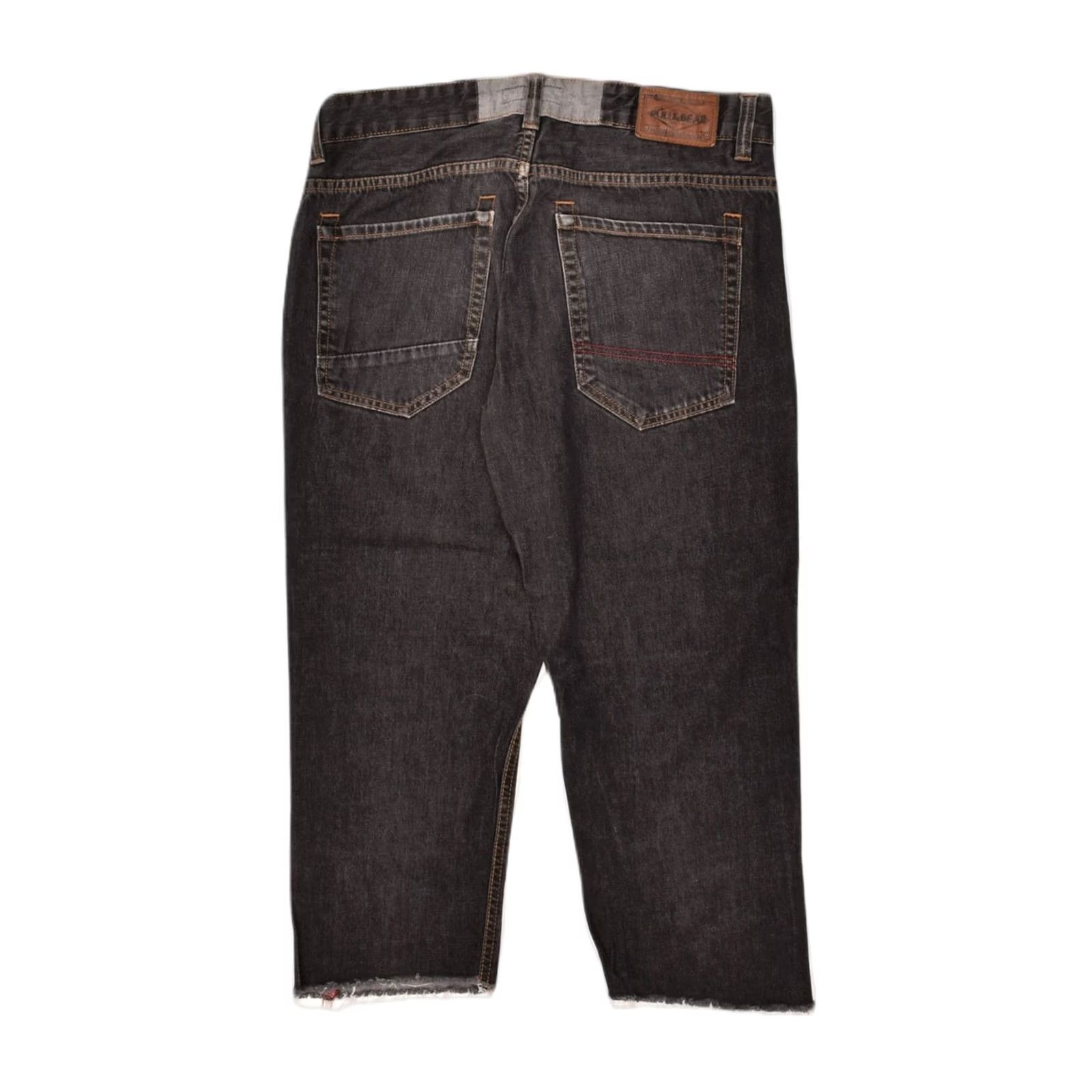 Vintage Pull & Bear Womens Capri Jeans Black XL EU 44 W34 L21 AG07 Size 40" / US 18 - 2 Thumbnail