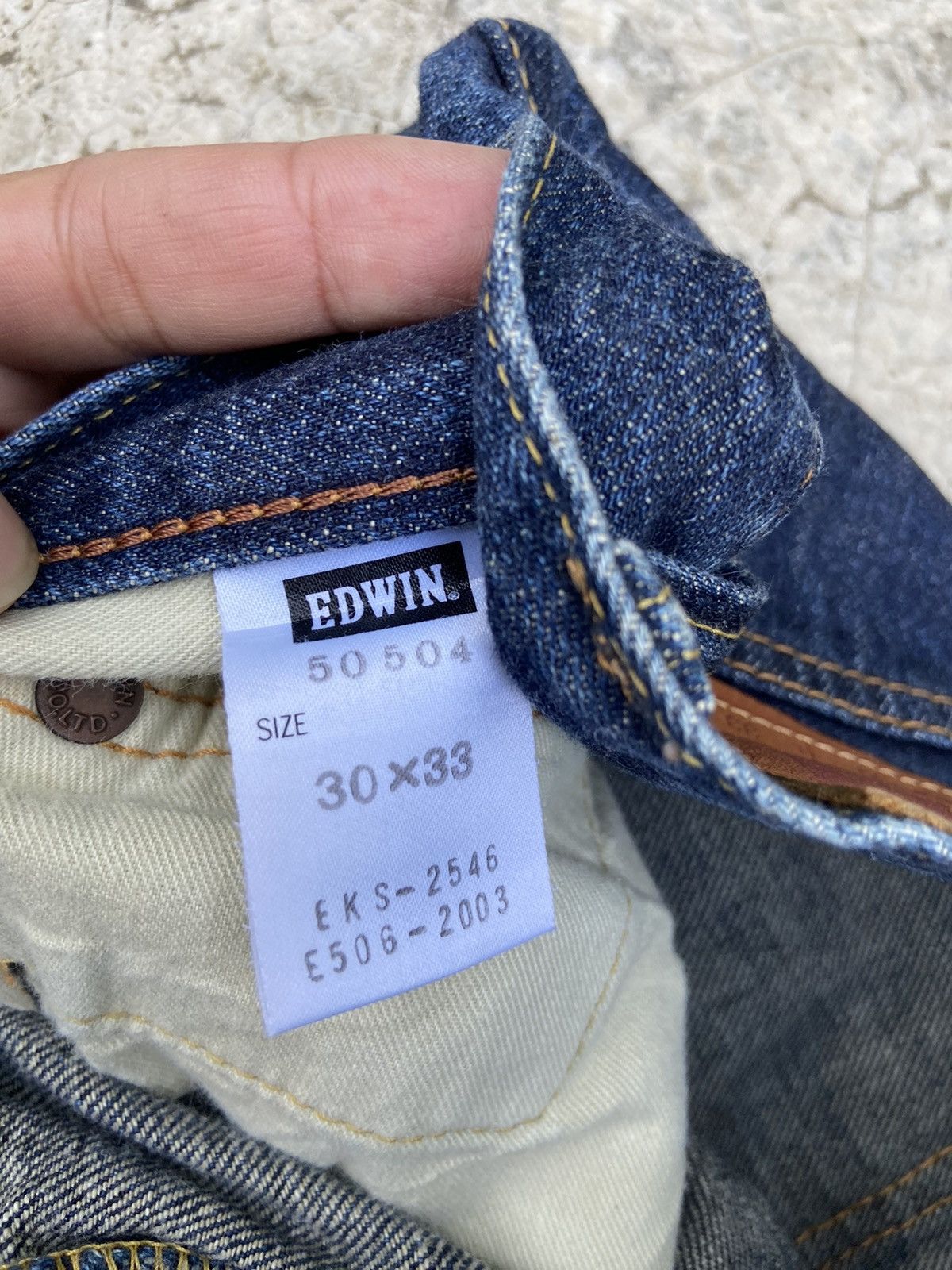 Beauty Beast 🔥 Vintage Edwin jeans Edwin 505 ZX selvedge Size US 31 - 19 Thumbnail
