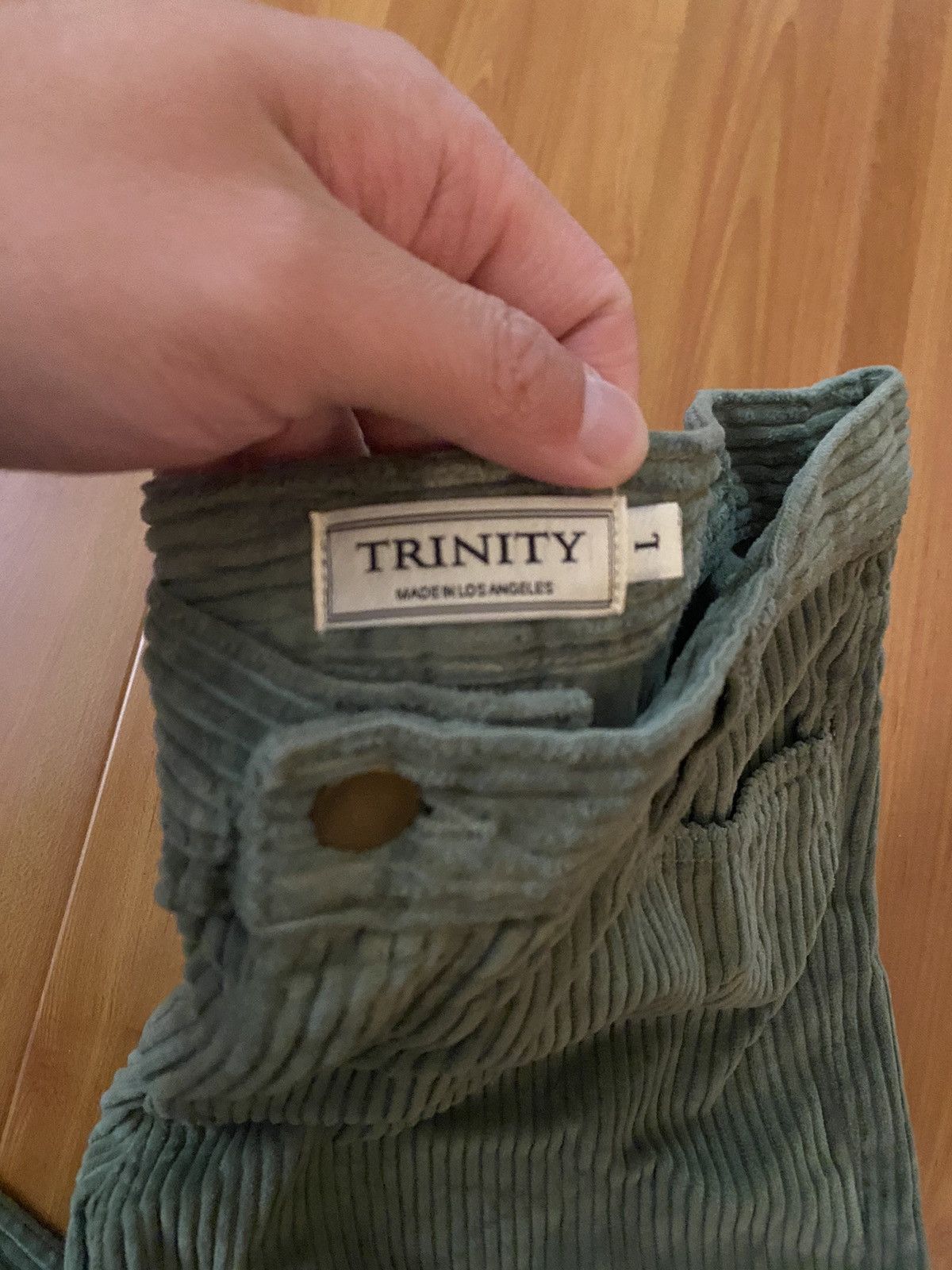 Trinity The Label Trinity Green Olive Corduroy Pants Size US 32 / EU 48 - 2 Thumbnail