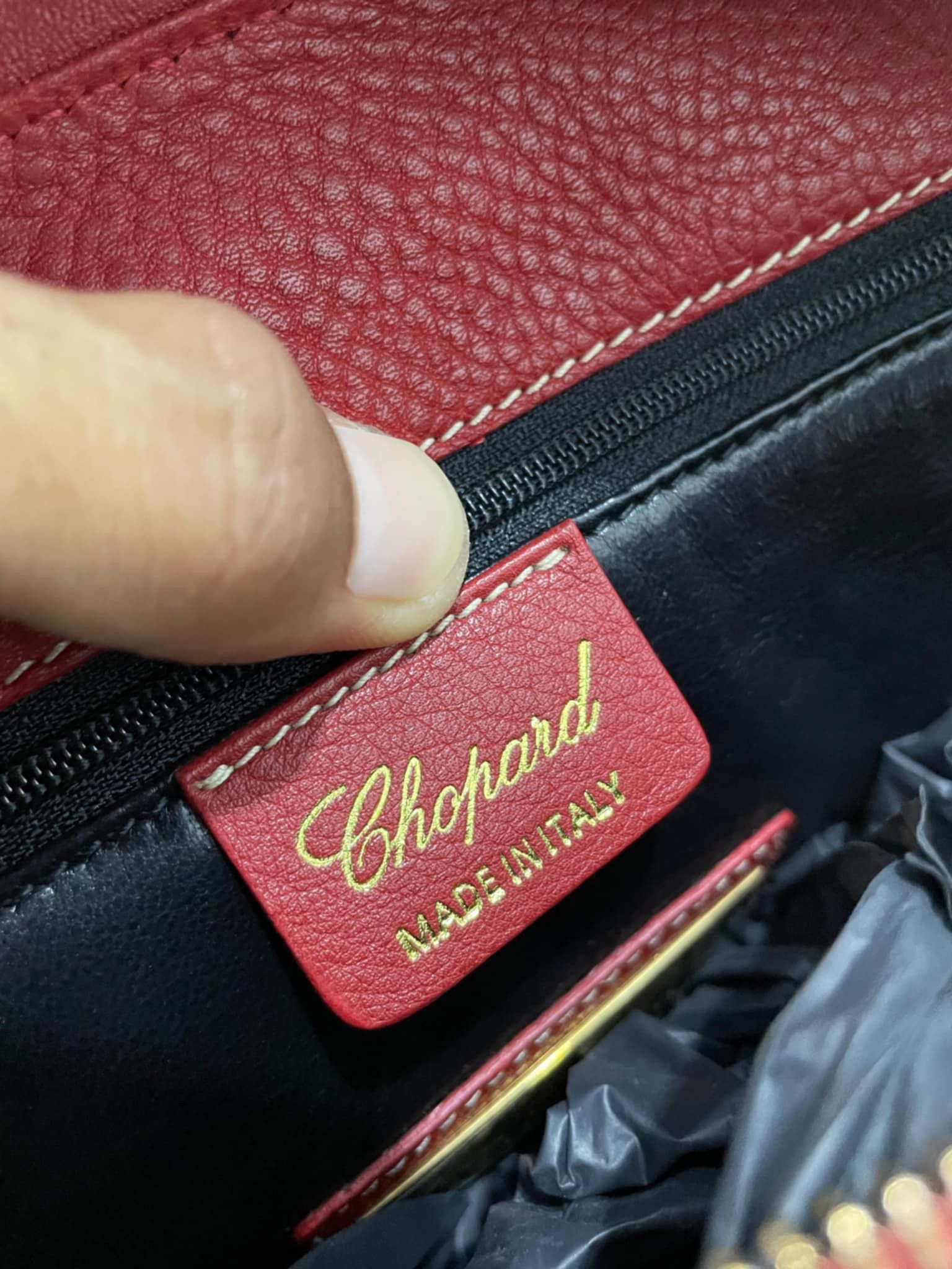 Chopard Chopard red leather handbag 150 th anniversary Size ONE SIZE - 10 Thumbnail
