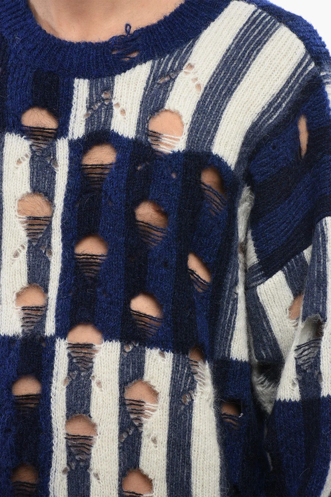 Off-White og1mm0526 Crewneck Tartan Sweater in Multicolor Size US S / EU 44-46 / 1 - 3 Thumbnail