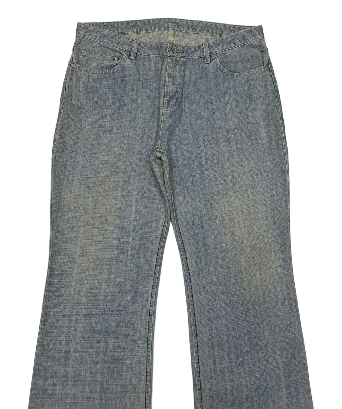 20471120 VINTAGE MAD HECTIC FLARE BAGGY DISTRESSED DENIM JEANS Size US 36 / EU 52 - 7 Thumbnail
