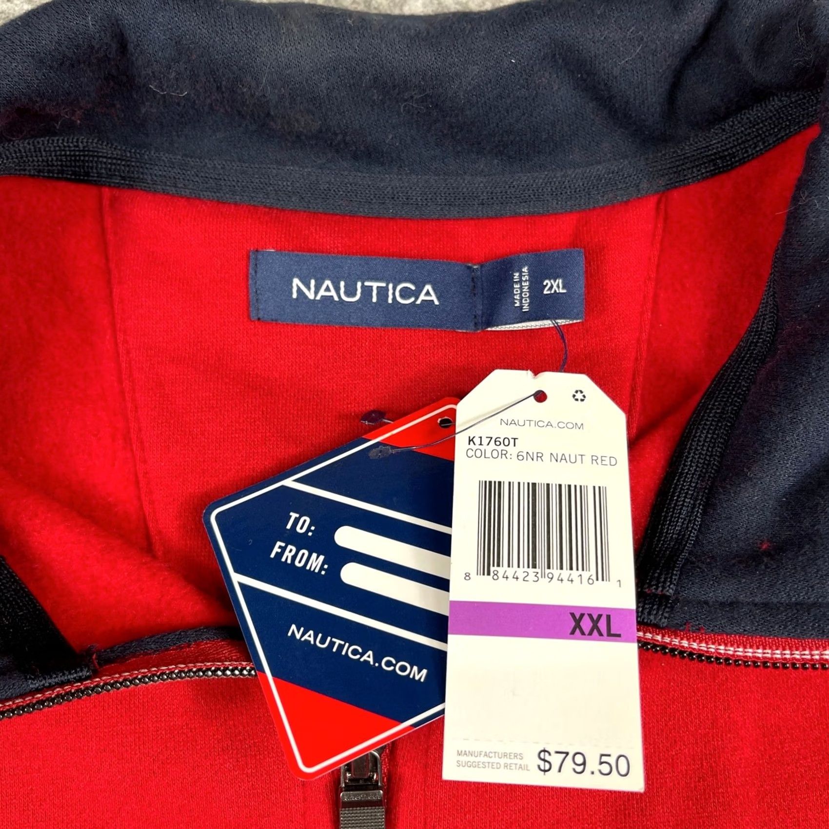 Nautica Nautica Sweatshirt 1/4 Zip Pullover Mens 2XL Red Coastal Preppy NEW Size US XXL / EU 58 / 5 - 4 Thumbnail