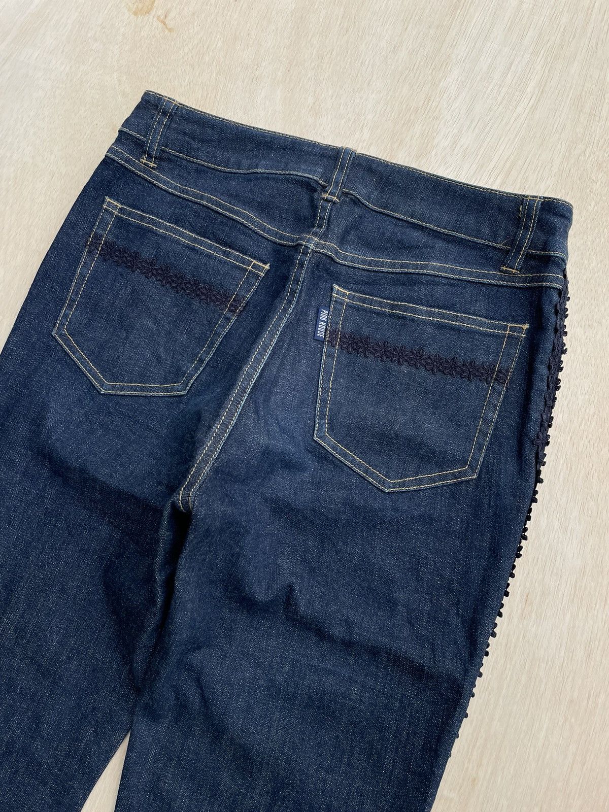 Hysteric Glamour × If Six Was Nine × Japanese Brand Pink House Flare Jeans Gothic Boot Cut Size 28" / US 6 / IT 42 - 9 Thumbnail