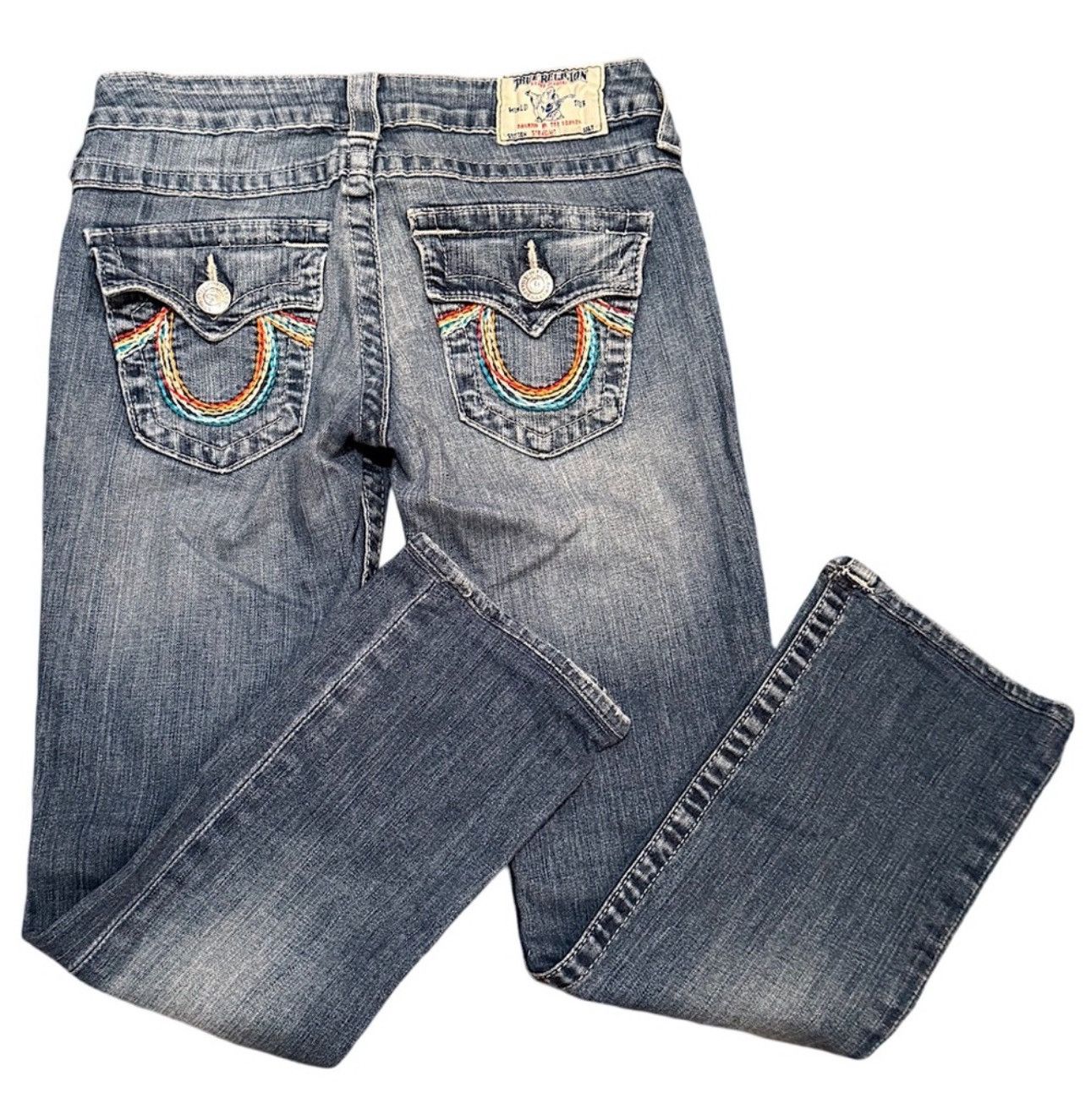 True Religion TRUE RELIGION Vintage Jeans Womens 26 × 24" Rainbow Size 26" / US 2 / IT 38 - 1 Thumbnail