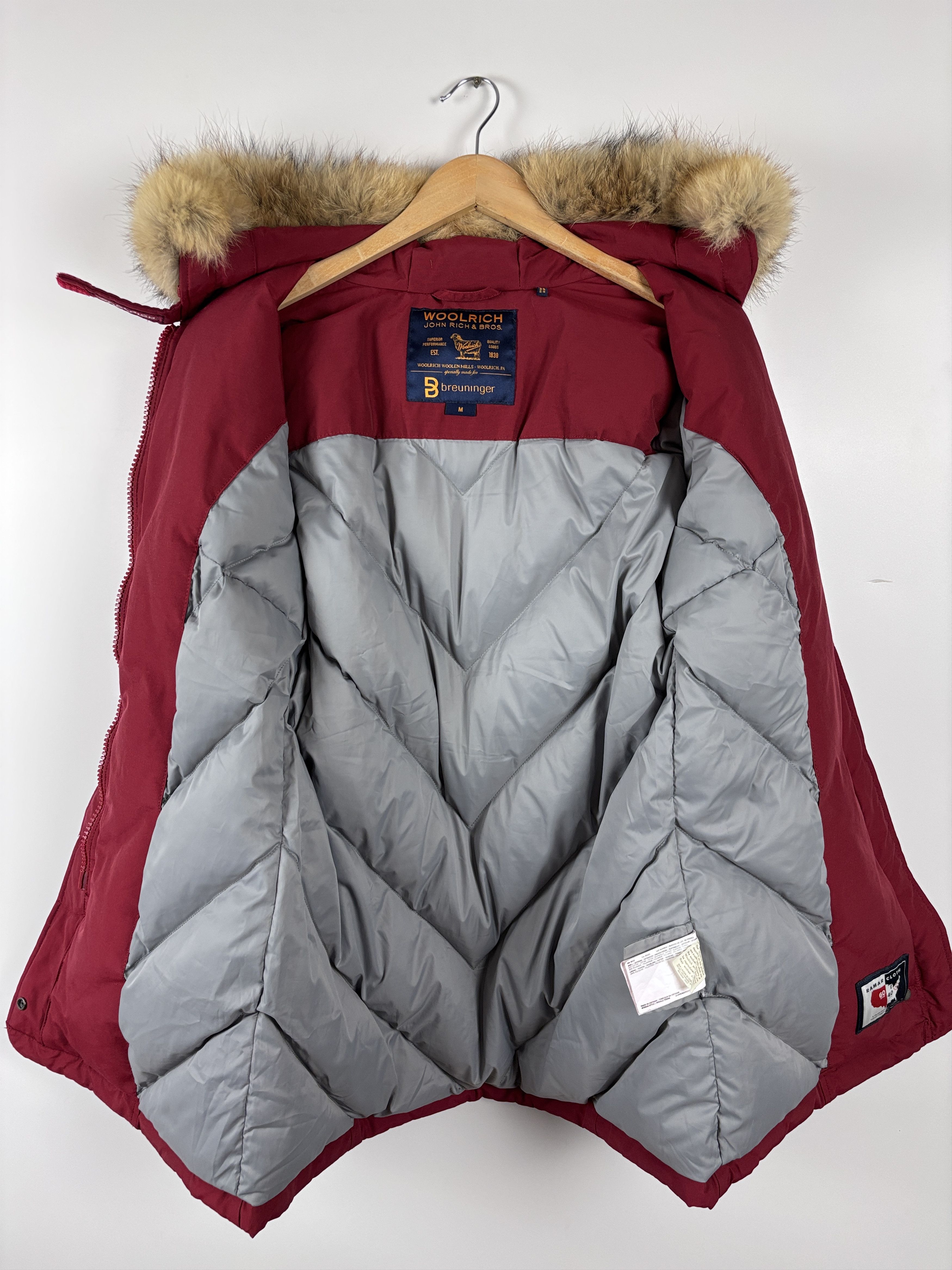 Woolrich Woolen Mills Womens Woolrich Arctic Down Hooded Parka Red Size M Size M / US 6-8 / IT 42-44 - 10 Thumbnail