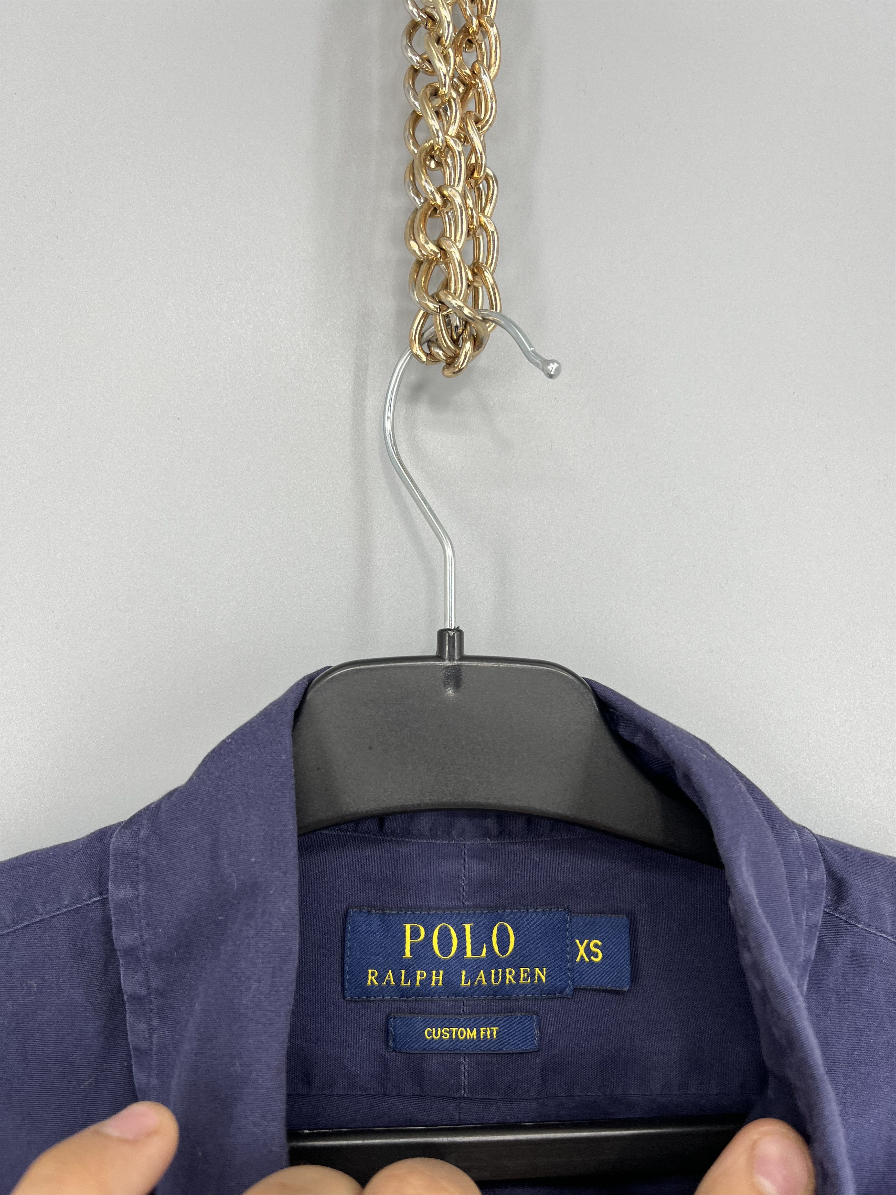 Polo Ralph Lauren Vintage Navy Shirt Polo Ralph Lauren Size M Rare Size US XS / EU 42 / 0 - 6 Thumbnail