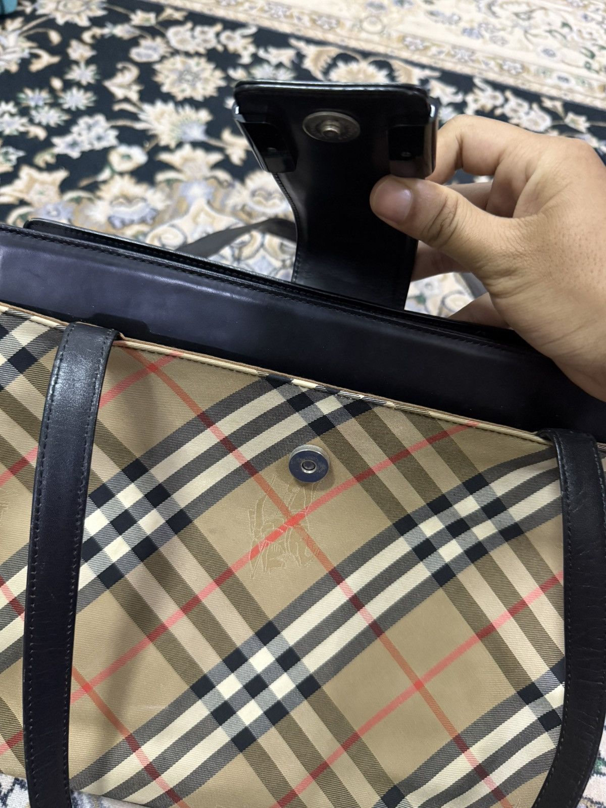Burberry Vintage burberrys nova check handbag Size ONE SIZE - 6 Thumbnail