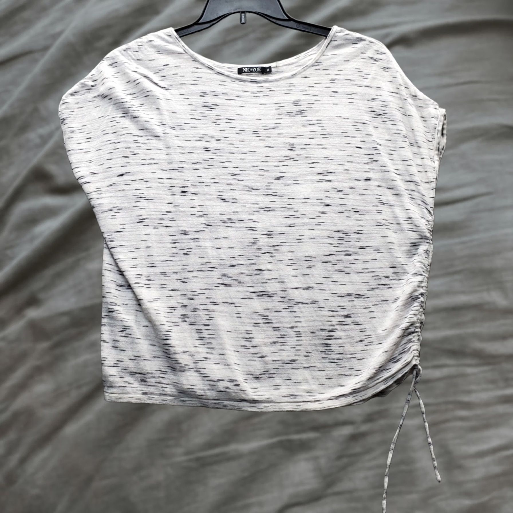 NIC+ZOE Nic+Zoe Knit Top Womens XL Space-Dye Linen Round Neck Pullover Sleeveless Multicolor Casual Shirt Size XL / US 12-14 / IT 48-50 - 1 Thumbnail