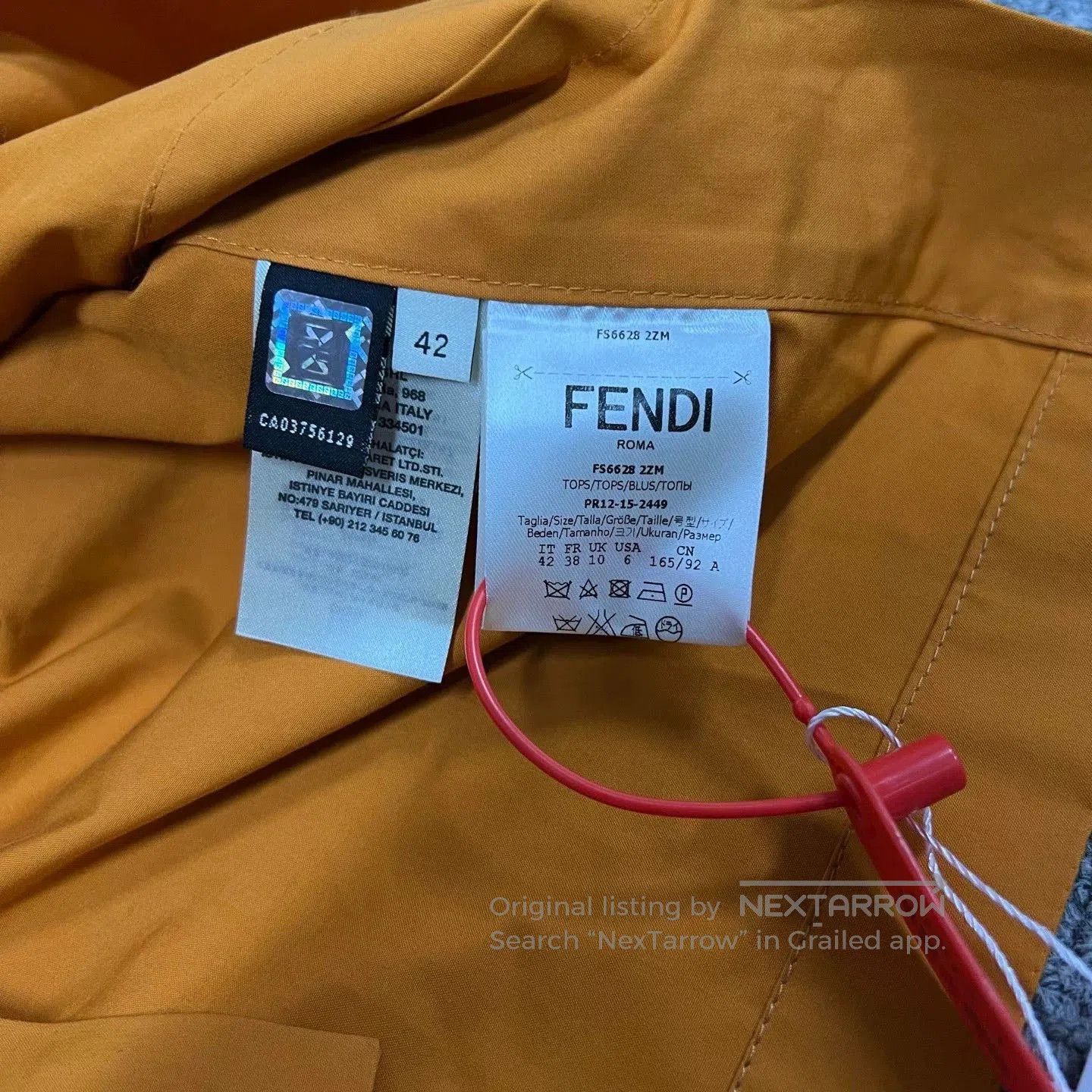 Fendi Fendi Ginger Yellow Bow Utility Vest. Size M / US 6-8 / IT 42-44 - 4 Thumbnail