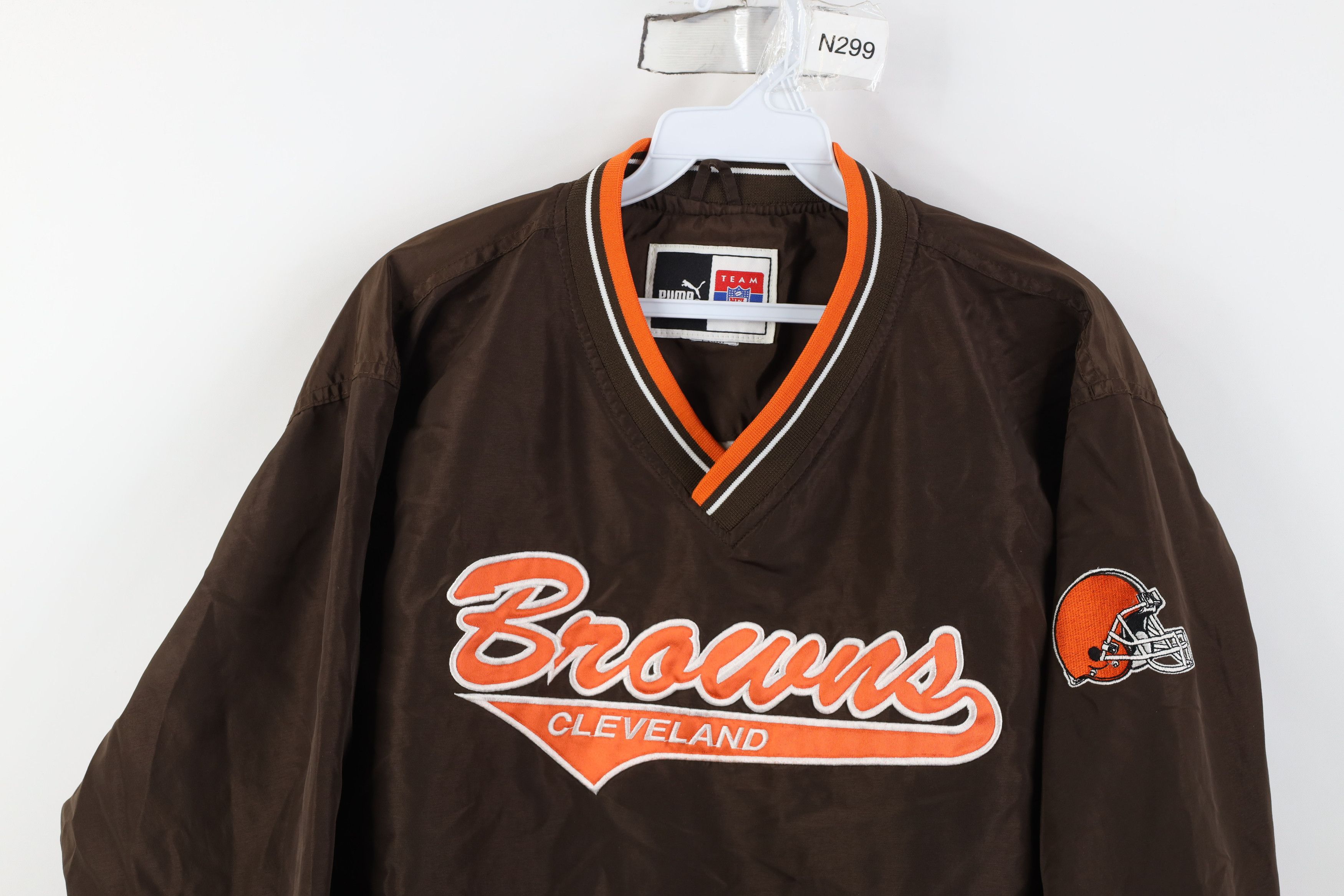 Puma Vintage 90s Puma Cleveland Football Windbreaker Jacket Size S / US 4 / IT 40 - 2 Thumbnail