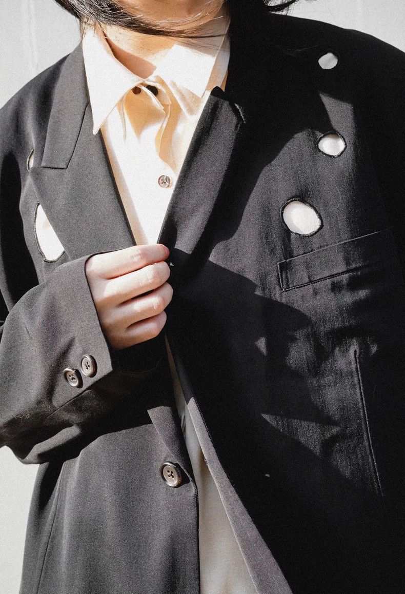 Yohji Yamamoto Yohji Yamamoto size s 92ss Eclipse Cutout Suit 2501-Nextarr Size 38R - 7 Thumbnail