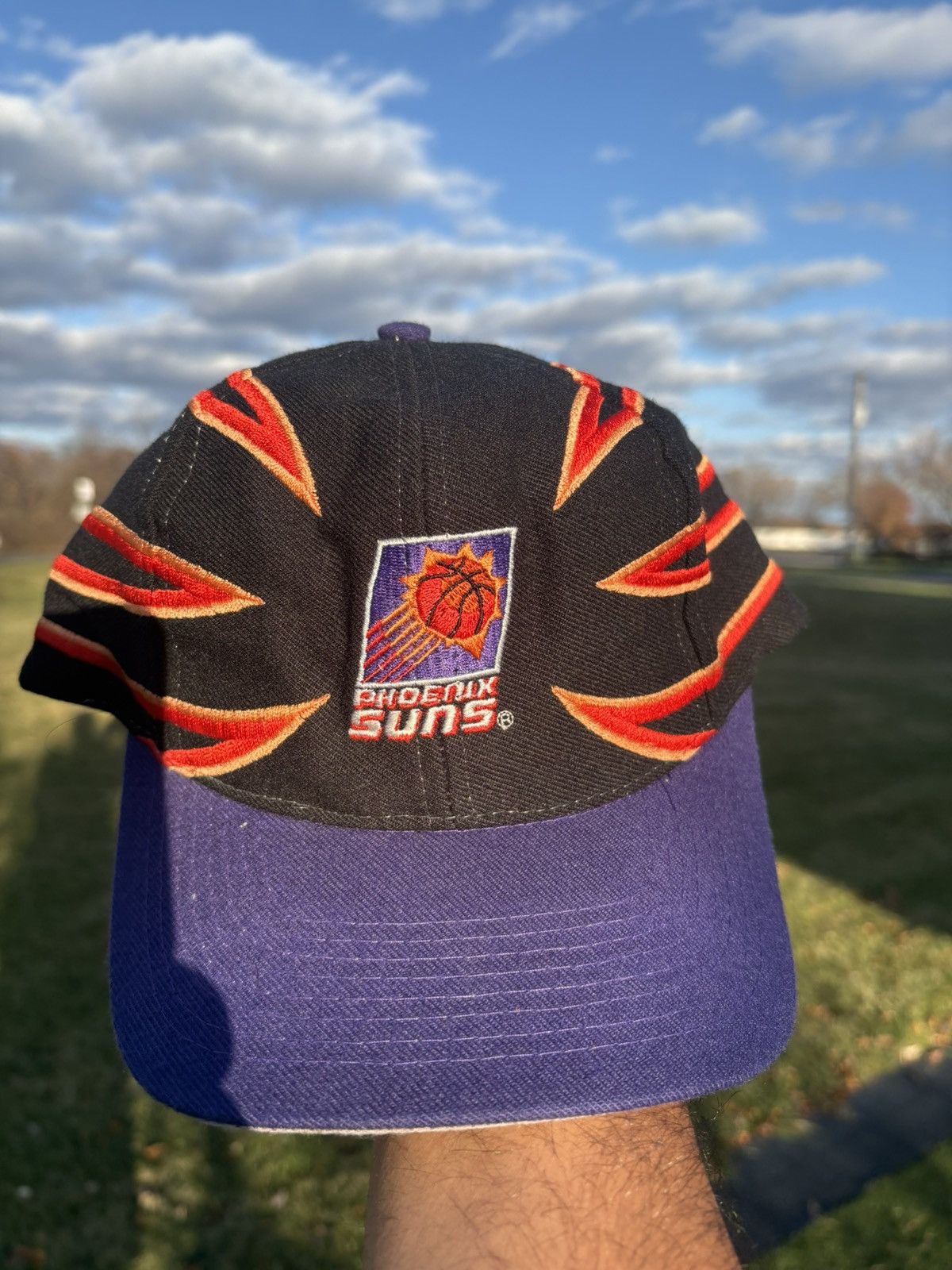 Drew Pearson Phoenix Suns NBA VTG 90s Drew Pearson Claw Snapback Hat Cap Size ONE SIZE - 2 Thumbnail