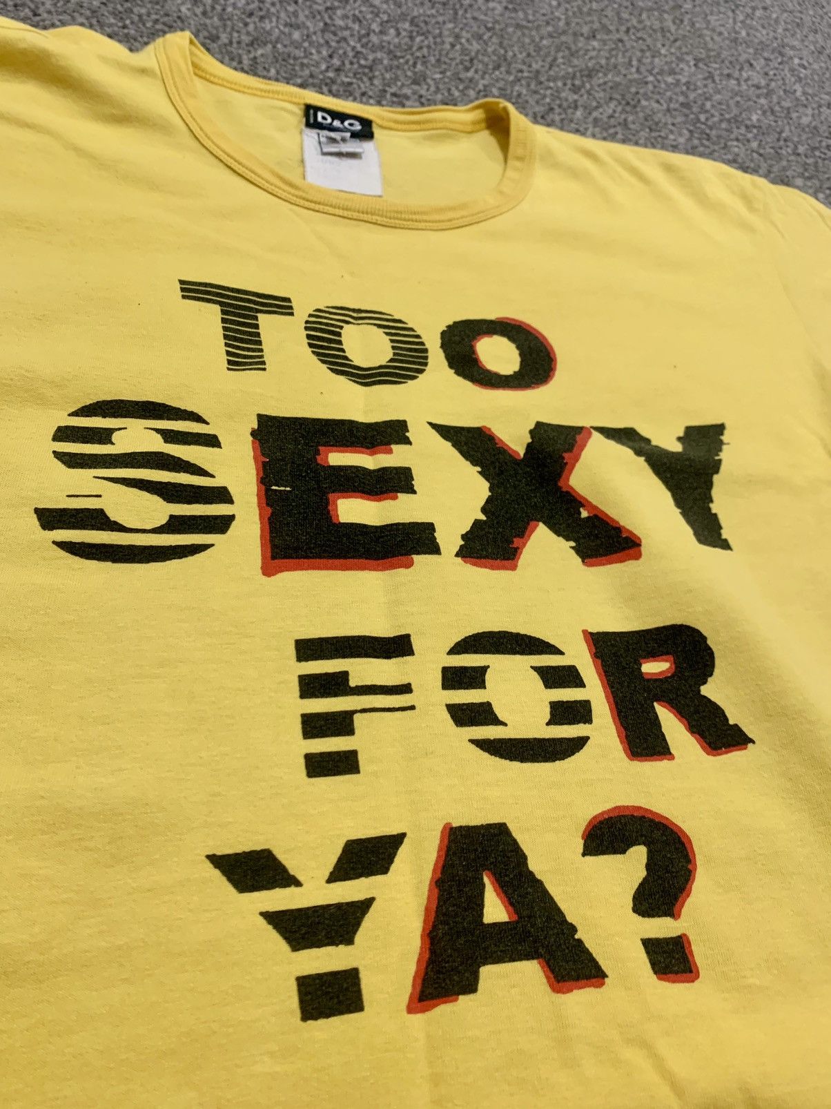 Dolce & Gabbana 00’s Dolce Gabbana „Too Sexy For Ya” Archive Tshirt Size US L / EU 52-54 / 3 - 3 Thumbnail