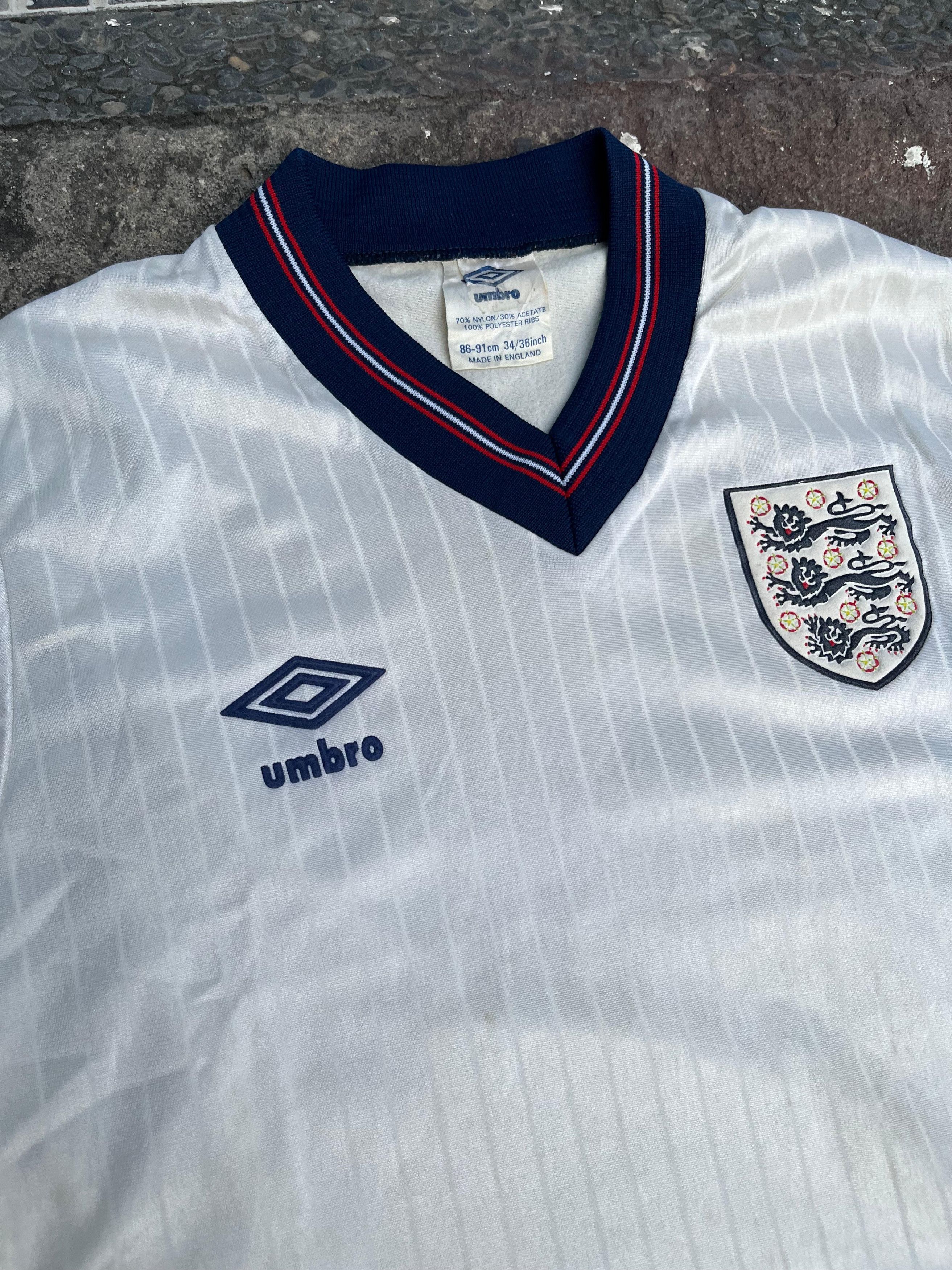 Umbro 💥Rare💥Vintage England 1984-1986 Home Jersey Size US S / EU 44-46 / 1 - 5 Thumbnail