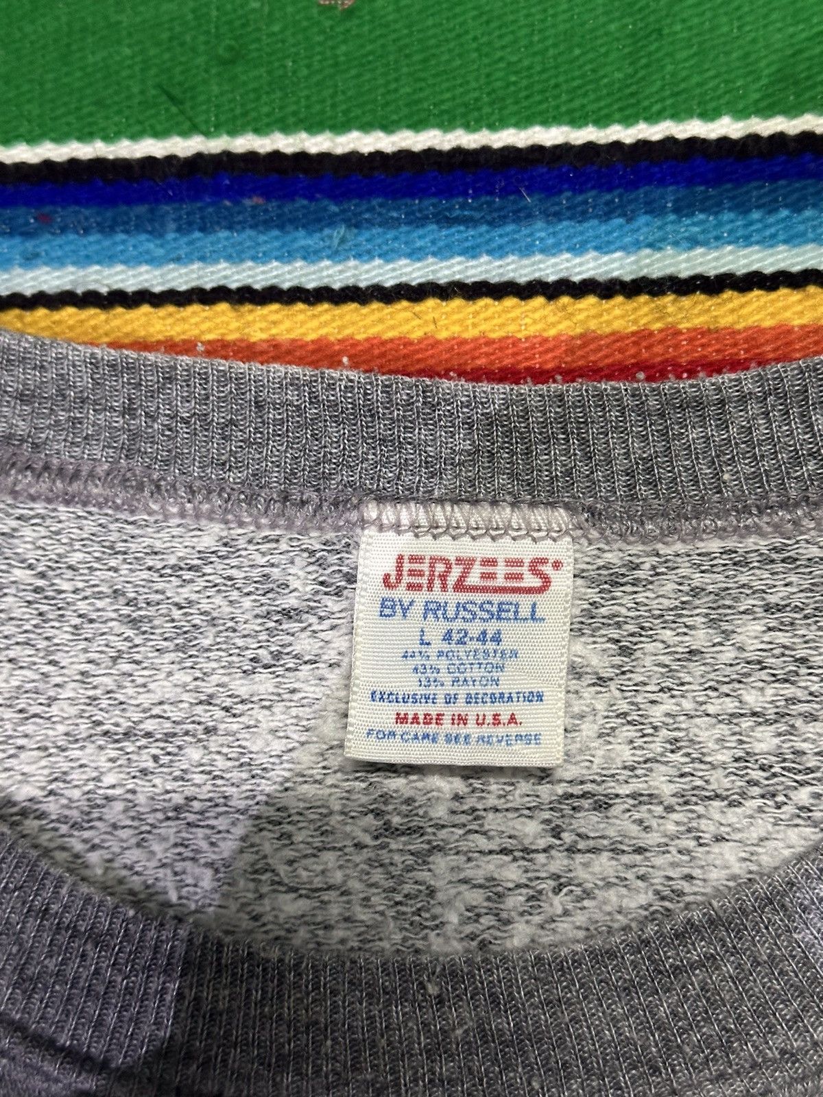 Japanese Brand 💥Vintage Rusell Oklahoma💥 Vintage Triblend Okhlahoma 💥 Size US XL / EU 56 / 4 - 5 Thumbnail