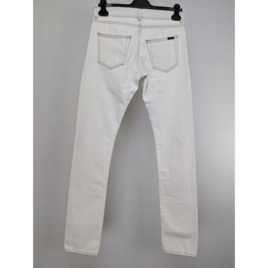 Saint Laurent Paris o1rshd1 Slim Fit Jeans in White Size US 28 / EU 44 - 11 Thumbnail