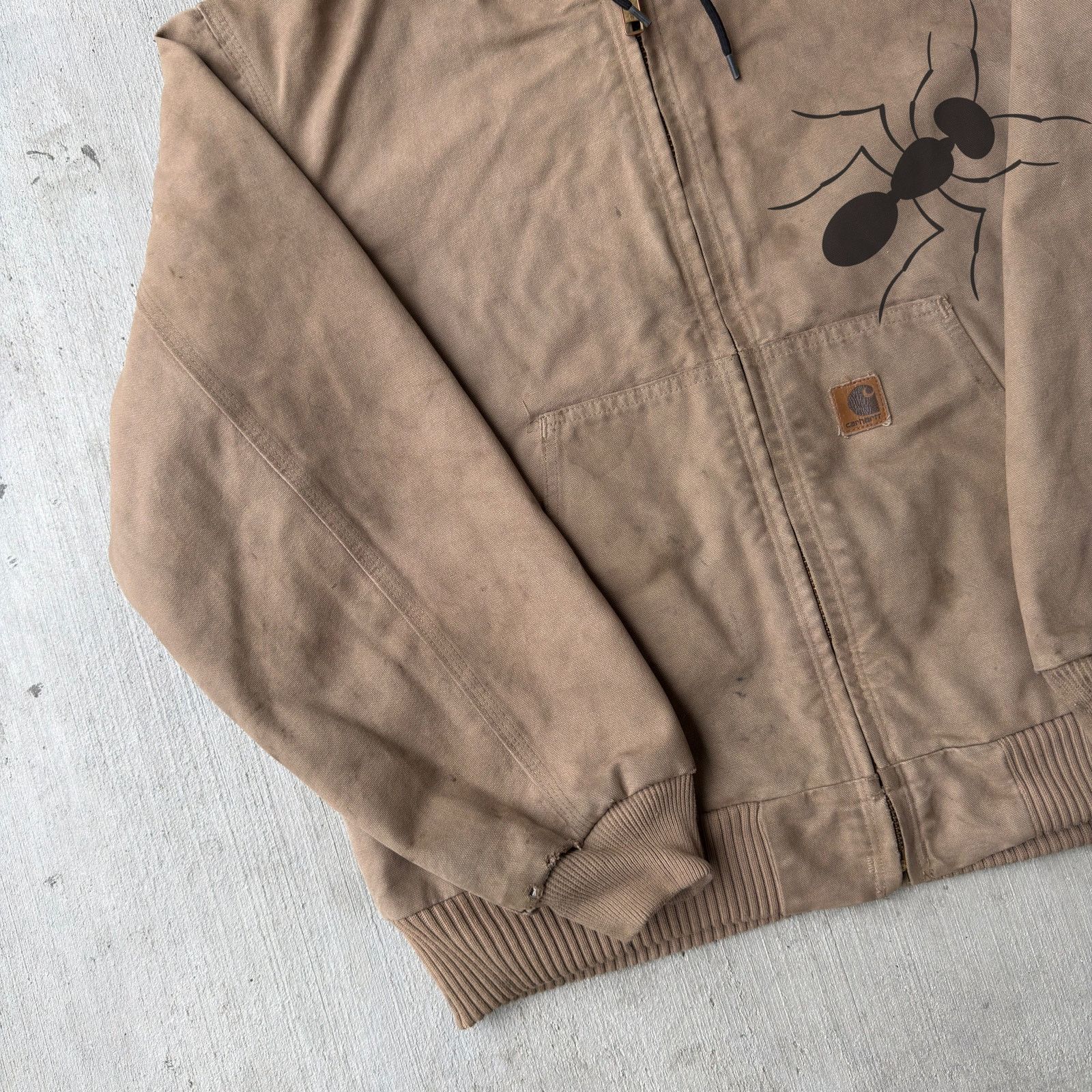 Carhartt × Vintage Carhartt J130 SDL brown hooded work wear jacket Size US L / EU 52-54 / 3 - 2 Thumbnail
