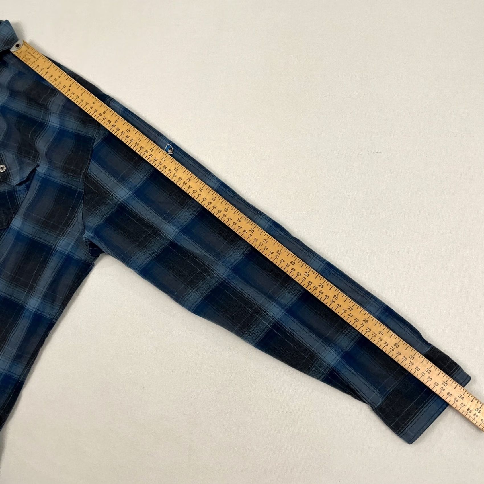 Vintage Kuhl Dillingr Flannel Shirt Mens 3XL XXXL Blue Plaid Button Up Hiking Gorpcore Size US XXL / EU 58 / 5 - 7 Thumbnail
