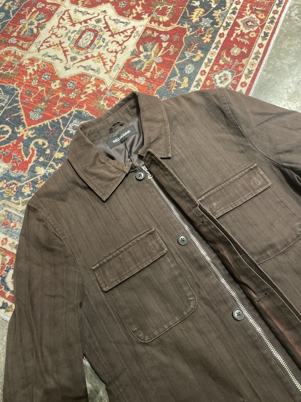 Yohji Yamamoto INED HOMME DENIM JACKET Size US L / EU 52-54 / 3 - 5 Thumbnail