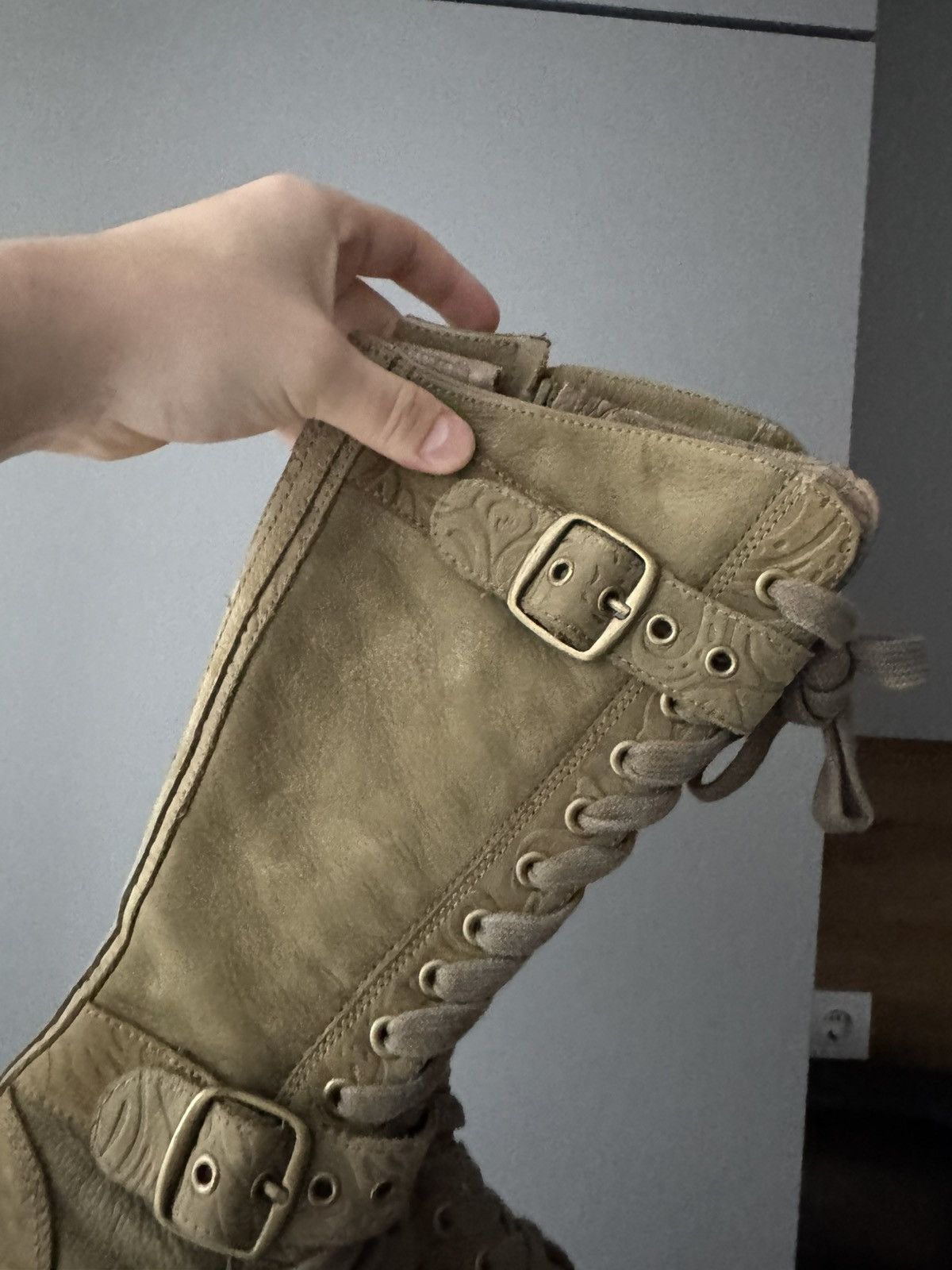 Converse CONVERSE VINTAGE HIGH BOXING MOTO BIKER BOOTS SNEAKERS 0OS Size US 6 / IT 36 - 3 Thumbnail