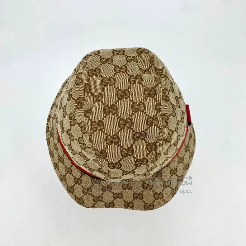 Gucci Gucci SizeL Brown logo jacquard full-print cotton casual fi Size ONE SIZE - 5 Thumbnail