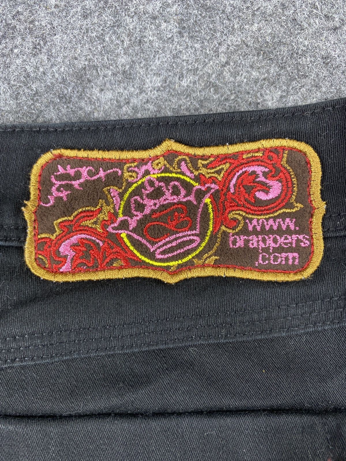 Japanese Brand × Jean Japanese Brand Brappers Bootcut Black Jeans - J1099 Size 29" - 12 Thumbnail