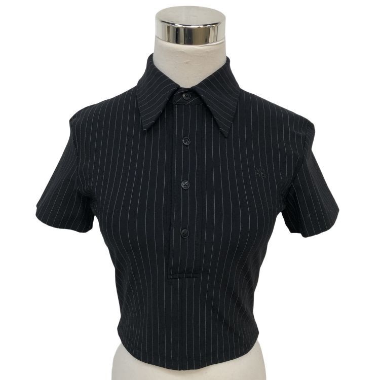 Alexander Wang Alexander Wang Pinstripe Polo Size XS Size XS / US 0-2 / IT 36-38 - 1 Thumbnail