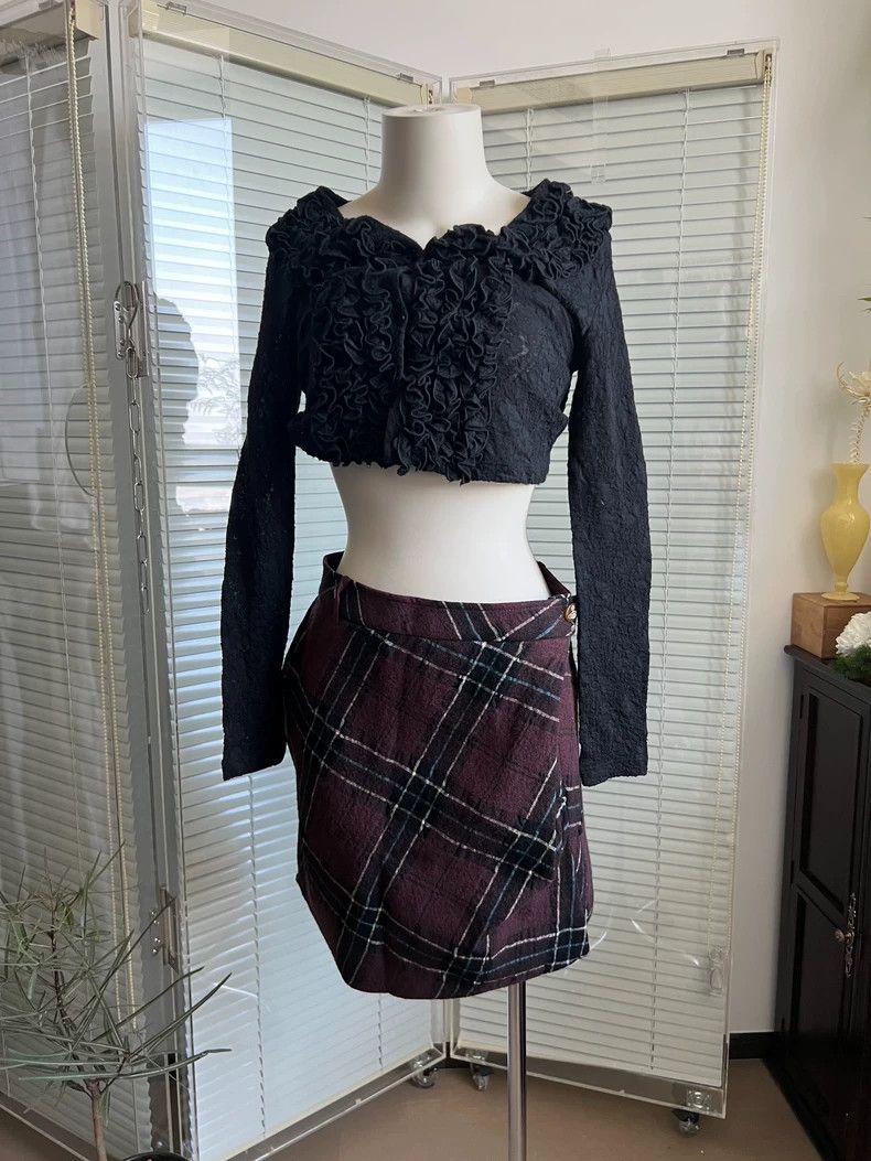 Vivienne Westwood Vivienne Westwood size2 English wool tweed asymmetrical hal Size 26" / US 2 / IT 38 - 6 Thumbnail