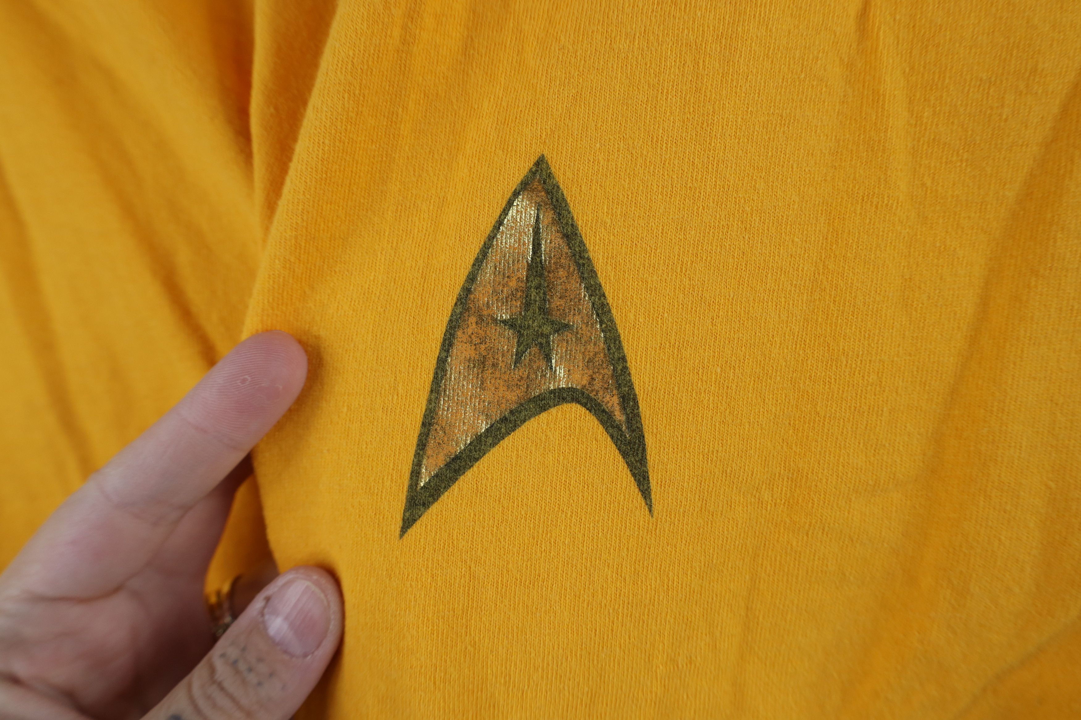 Vintage Vintage 90s Star Trek Short Sleeve T-Shirt Yellow Cotton Size US M / EU 48-50 / 2 - 4 Thumbnail