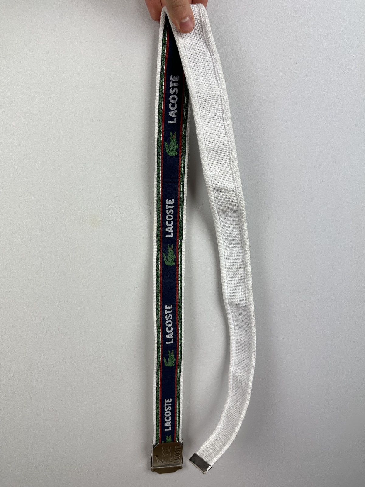 Lacoste × Vintage Vintage Y2K Lacoste Monogram Spell Logo Belt Size ONE SIZE - 4 Thumbnail