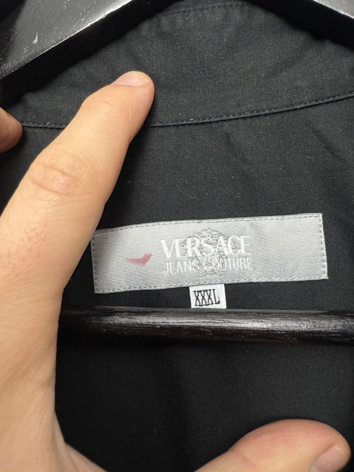 Versace Jeans Couture Versace Jeans Couture Button Up Shirt Vintage designer black Size US L / EU 52-54 / 3 - 6 Thumbnail