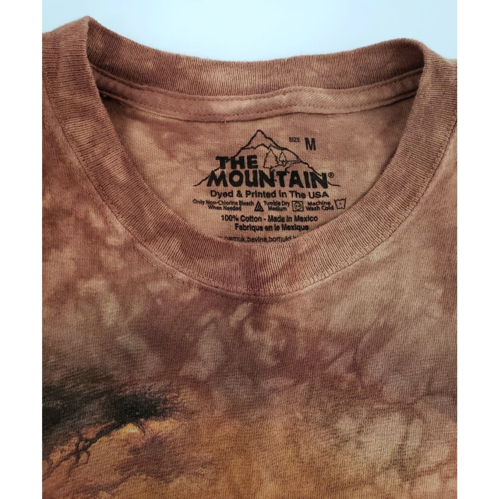 The Mountain VINTAGE The Mountain Giraffe Shirt Adult Medium Tie Dye Brown Florida Safari Graphic Mens Size US M / EU 48-50 / 2 - 3 Thumbnail