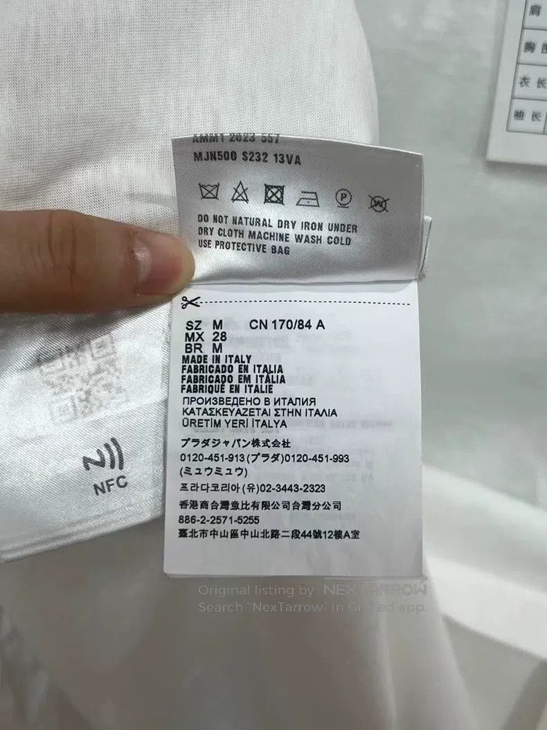 Miu Miu Miu Miu Size M Three-dimensional logo short sleeve Size M / US 6-8 / IT 42-44 - 5 Thumbnail